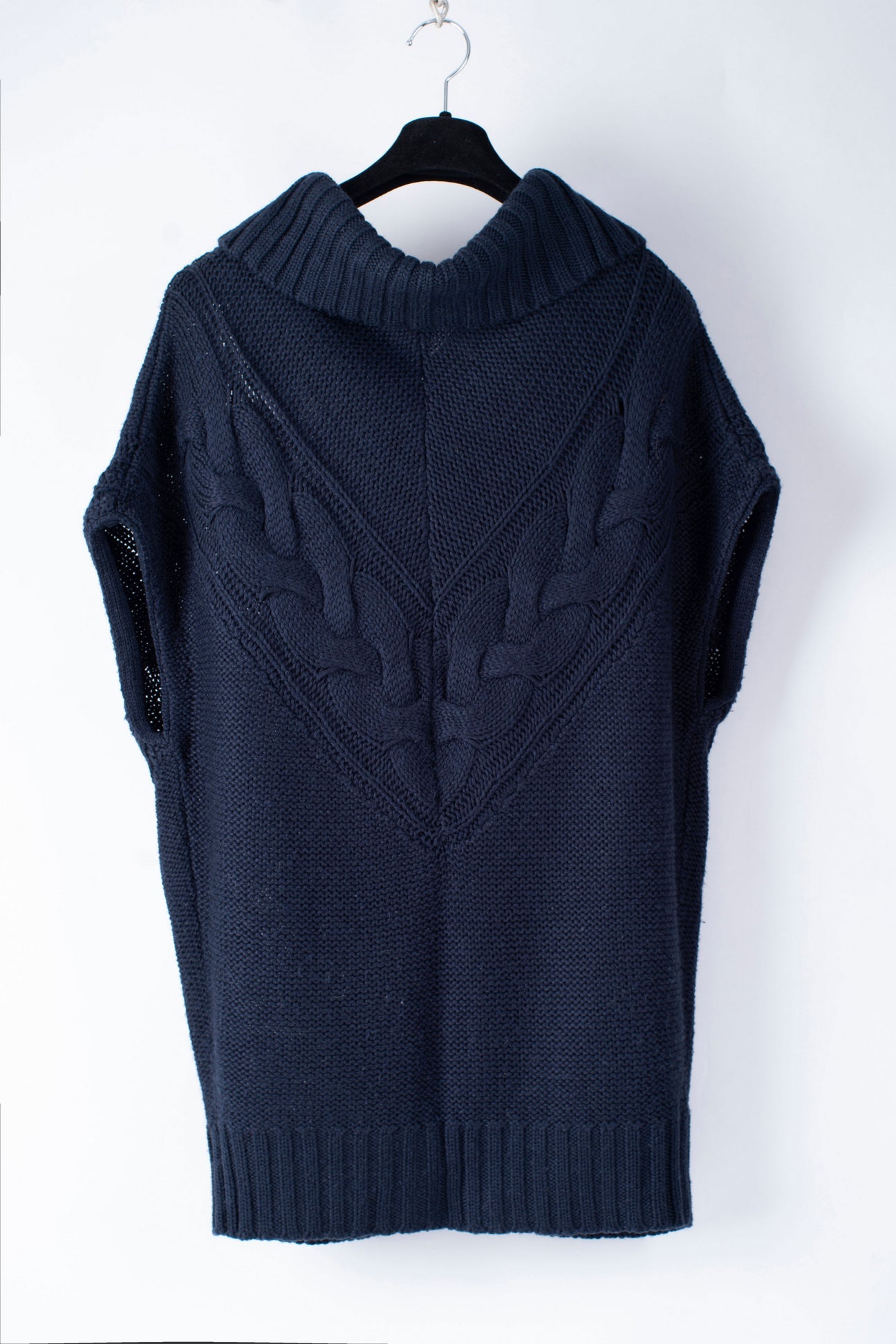 TIGER OF SWEDEN Ina navy zip front vest/dress. Fits XS-M