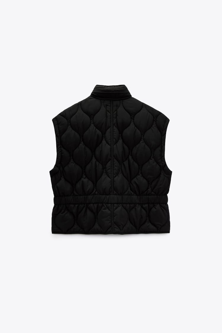 Zara quilted vest sz S