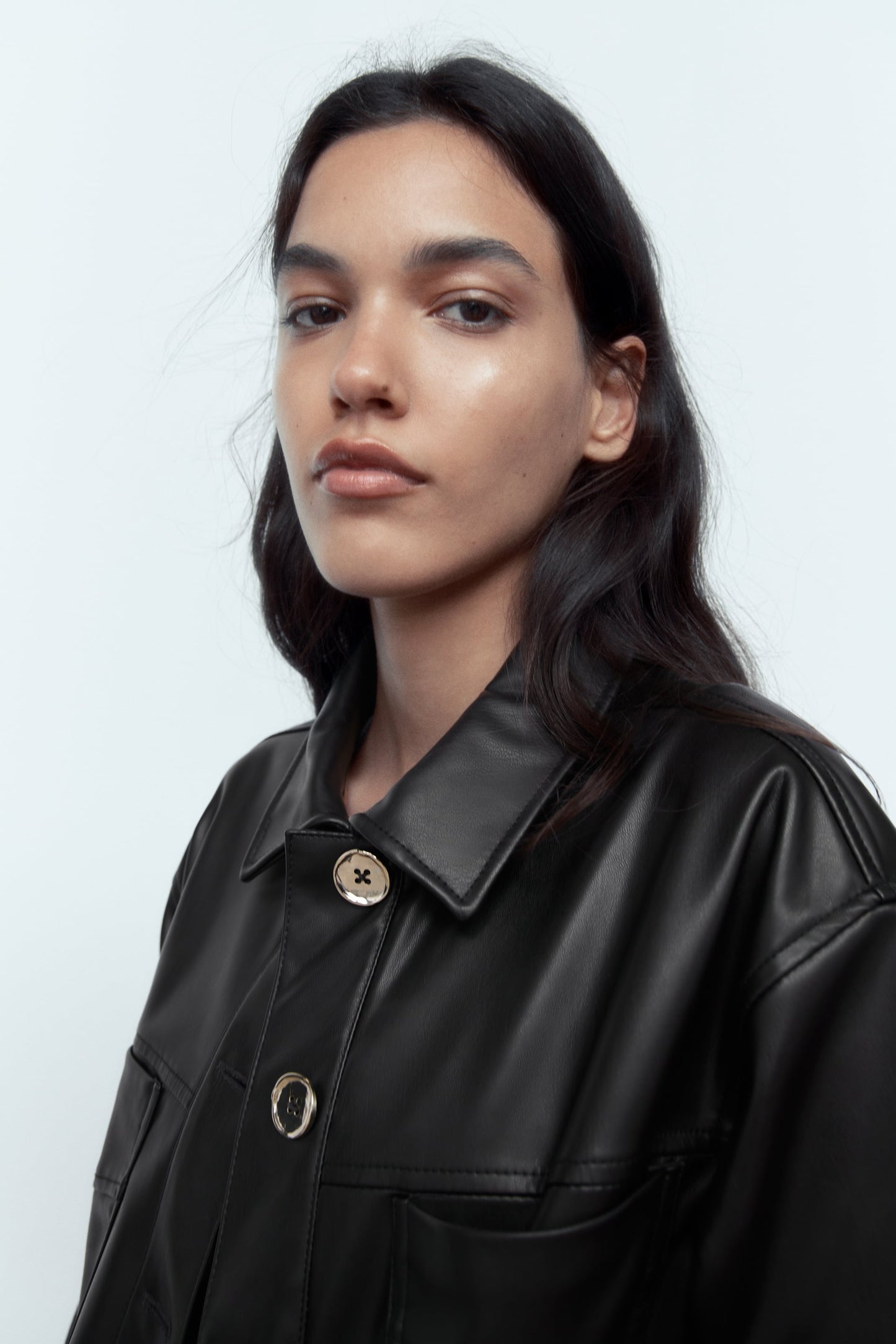 Zara faux leather jacket sz S