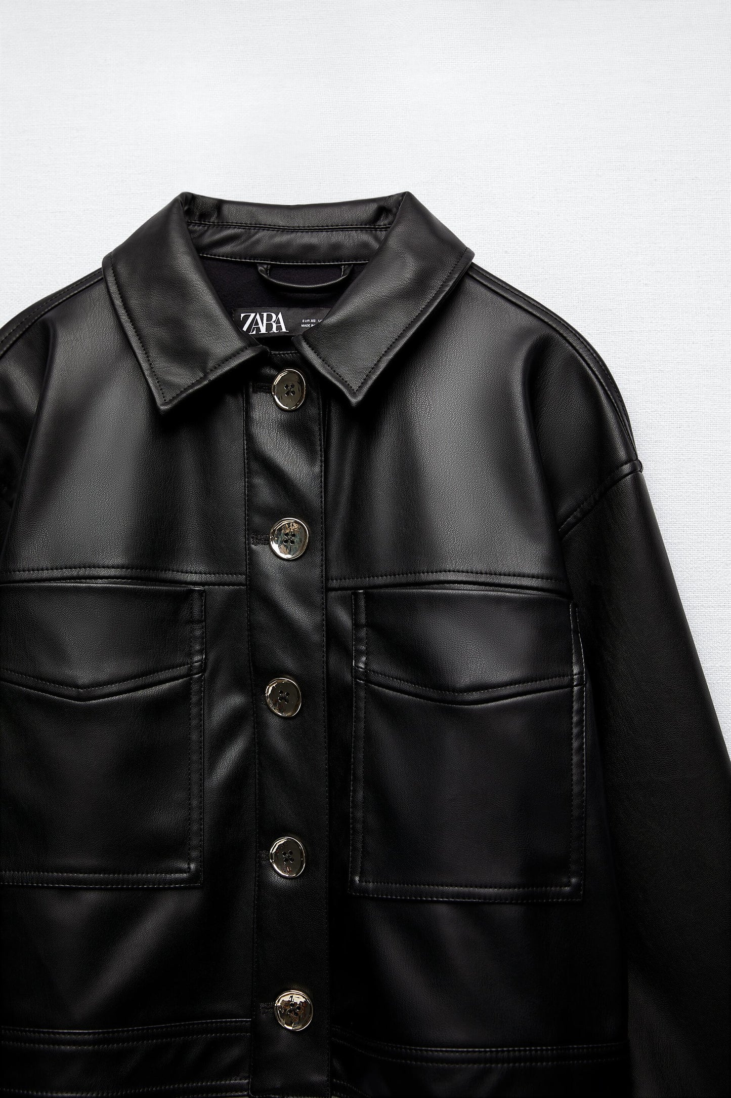 Zara faux leather jacket sz S