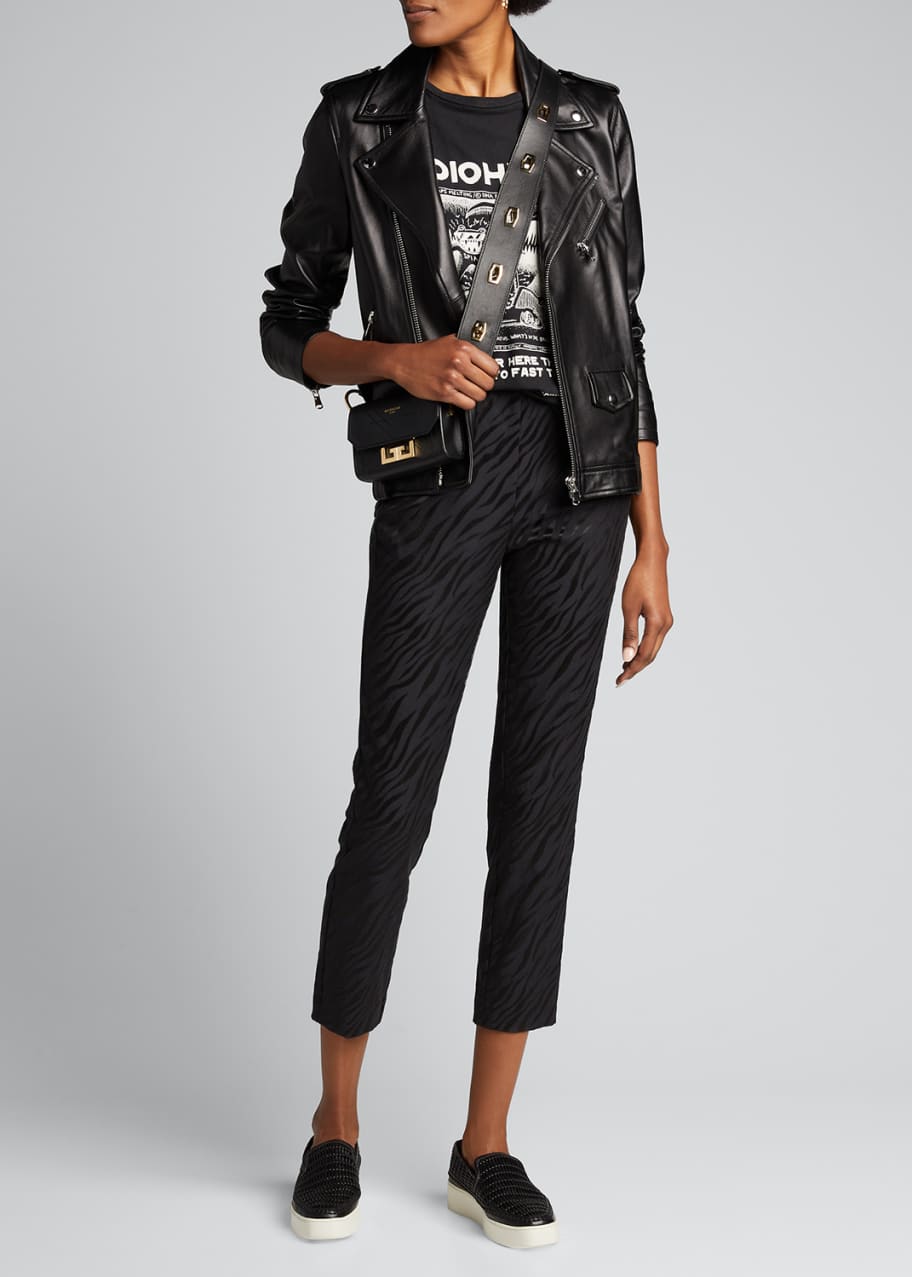 Rag & Bone Simone Pant - Italian Zebra Print Jacquard
Slim Fit Cropped Pant sz 2.
