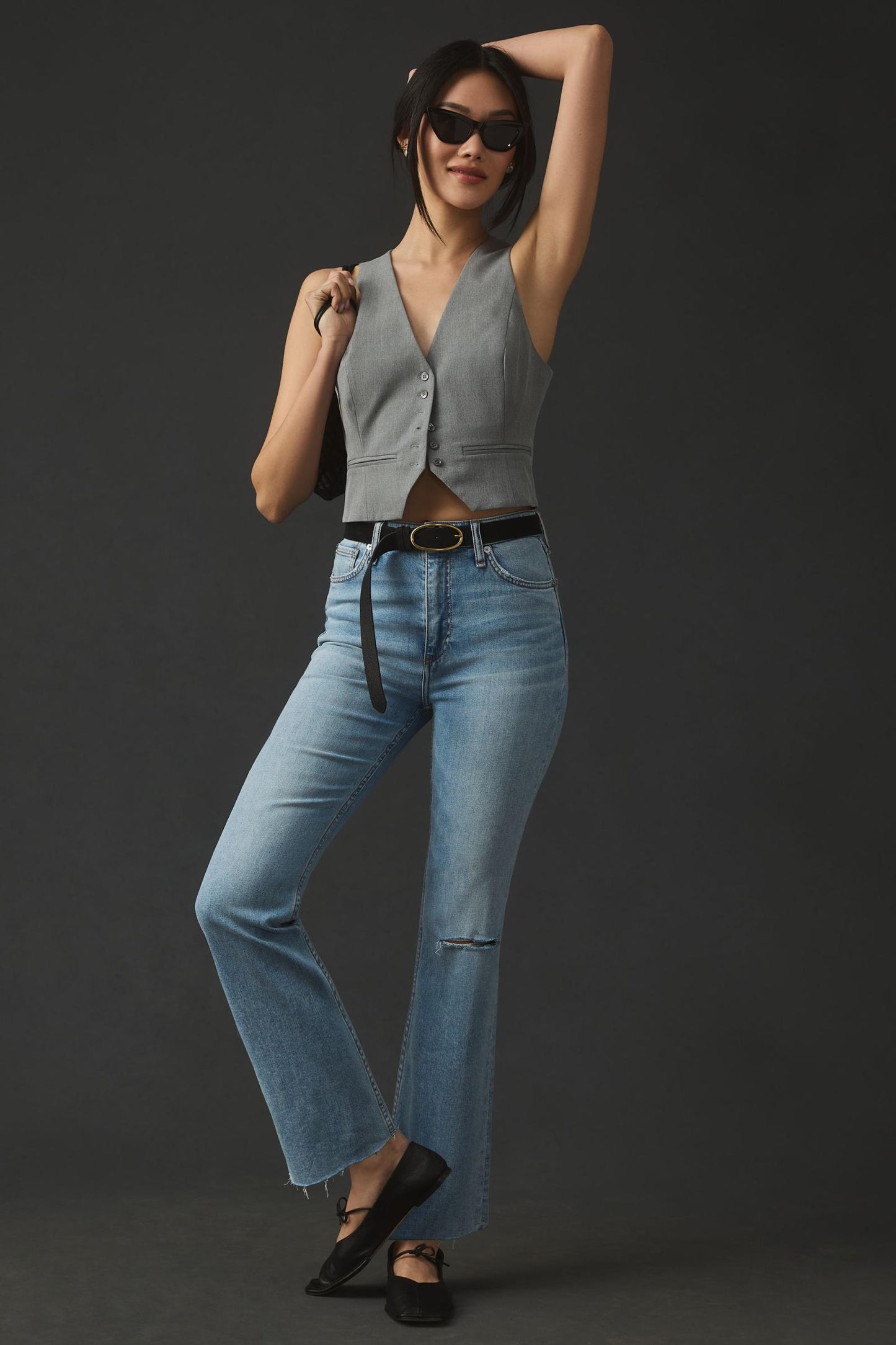 Rag & Bone Casey High Rise Ankle Flare in Lucy size 25