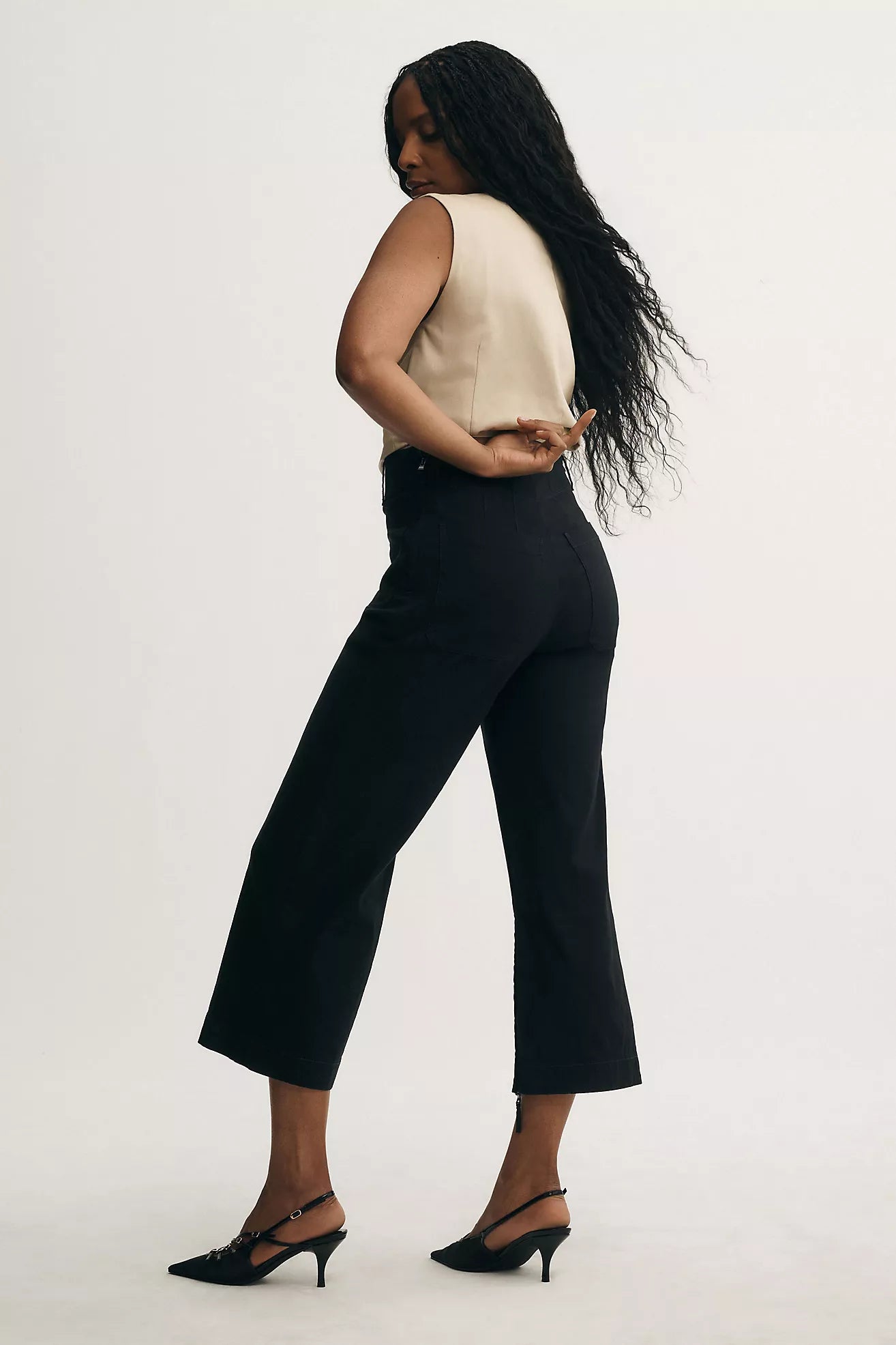 Maeve The Colette Cropped Wide-Leg Pants sz 24 (can fit 25)