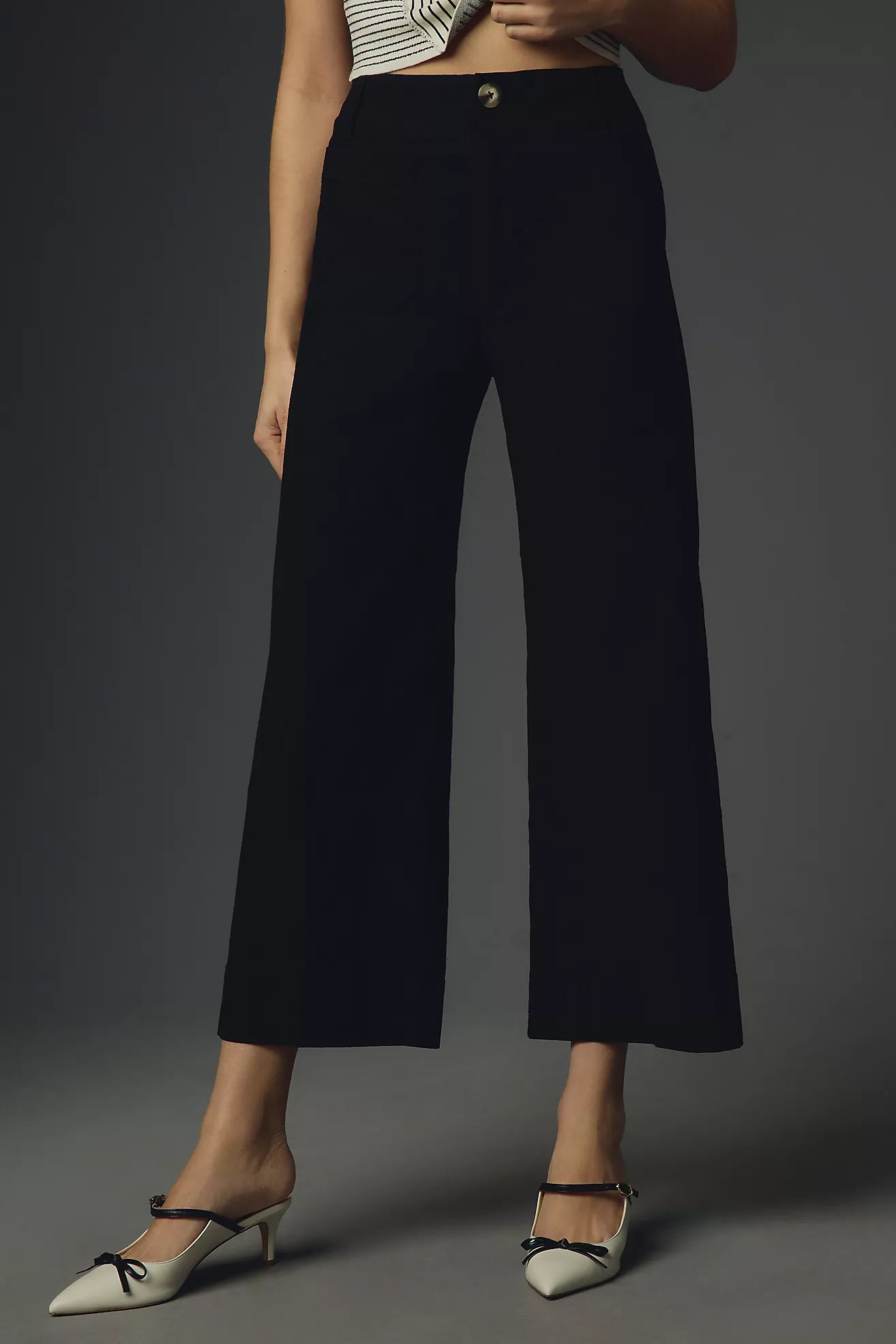 Maeve The Colette Cropped Wide-Leg Pants sz 24 (can fit 25)