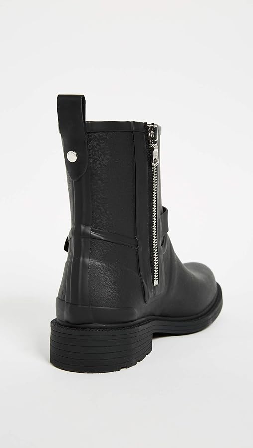RAG & BONE Black Moto Rain Boots sz 36. Worn once!!
