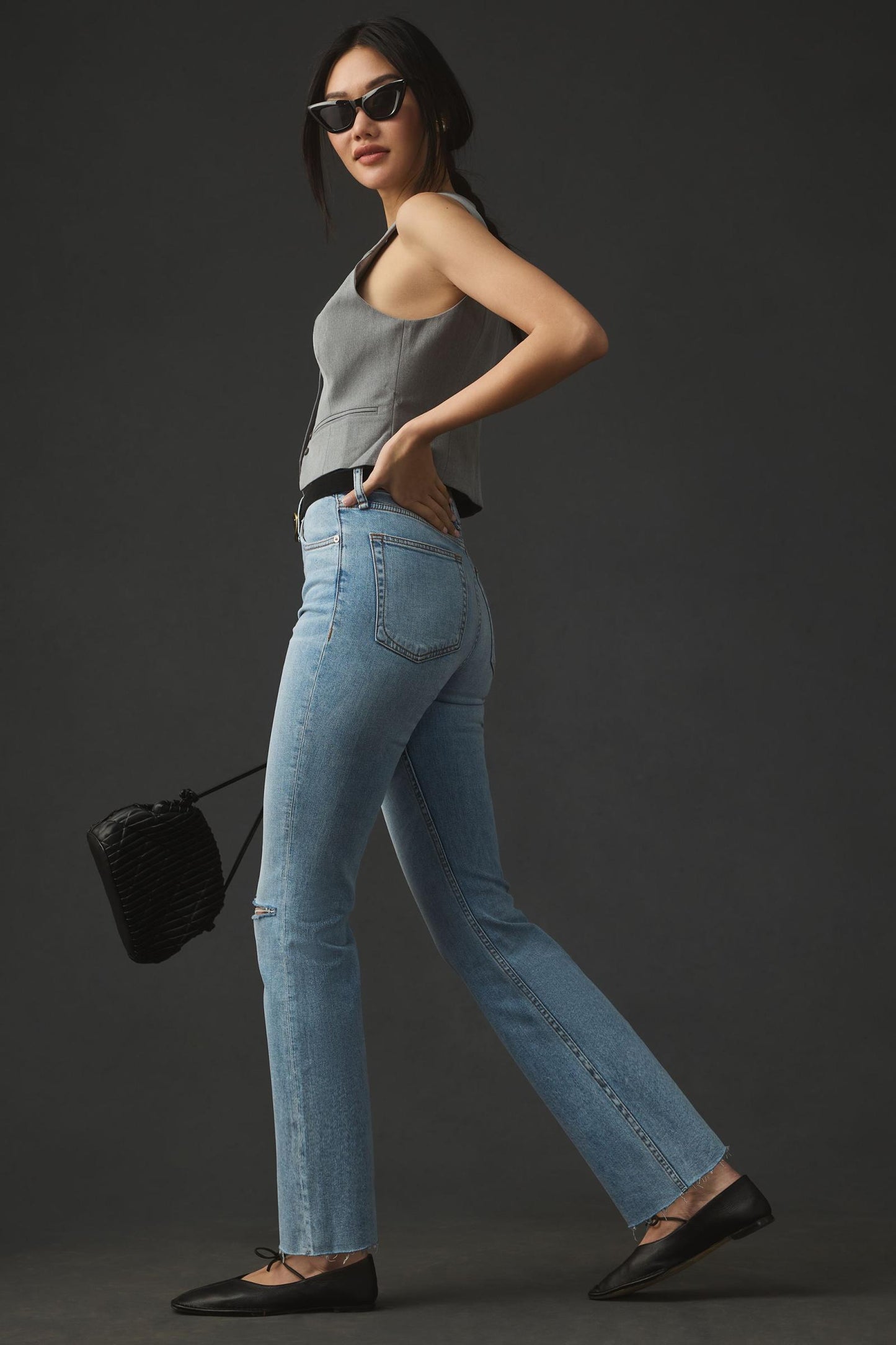 Rag & Bone Casey High Rise Ankle Flare in Lucy size 25
