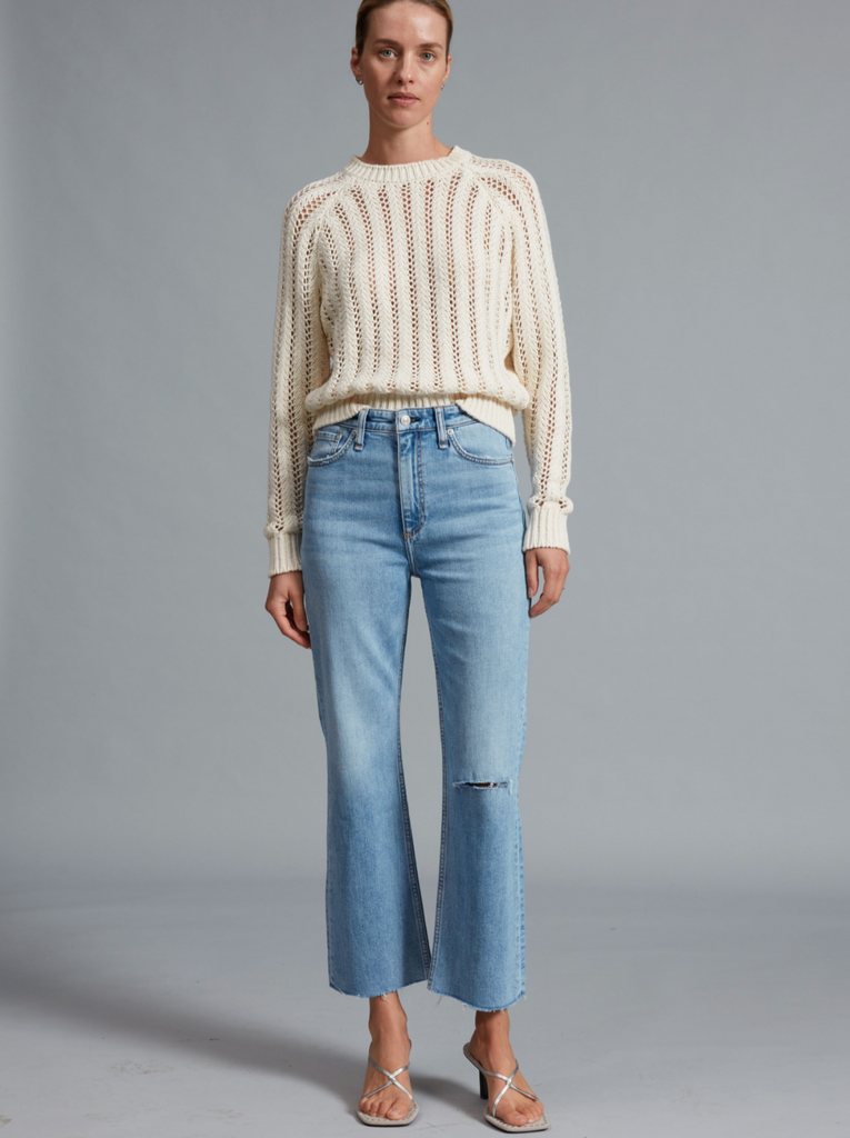 Rag & Bone Casey High Rise Ankle Flare in Lucy size 25