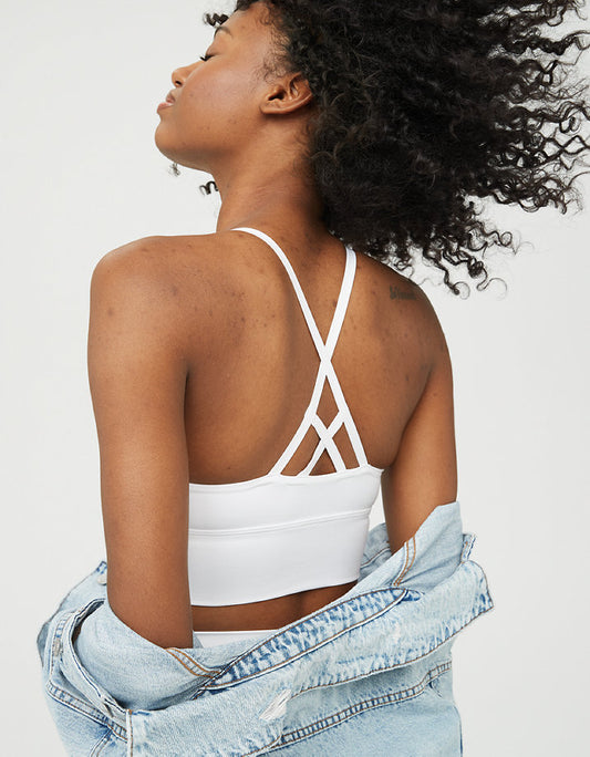 NWT! OFFLINE By Aerie Real Me Strappy Back Sports Bra sz Small