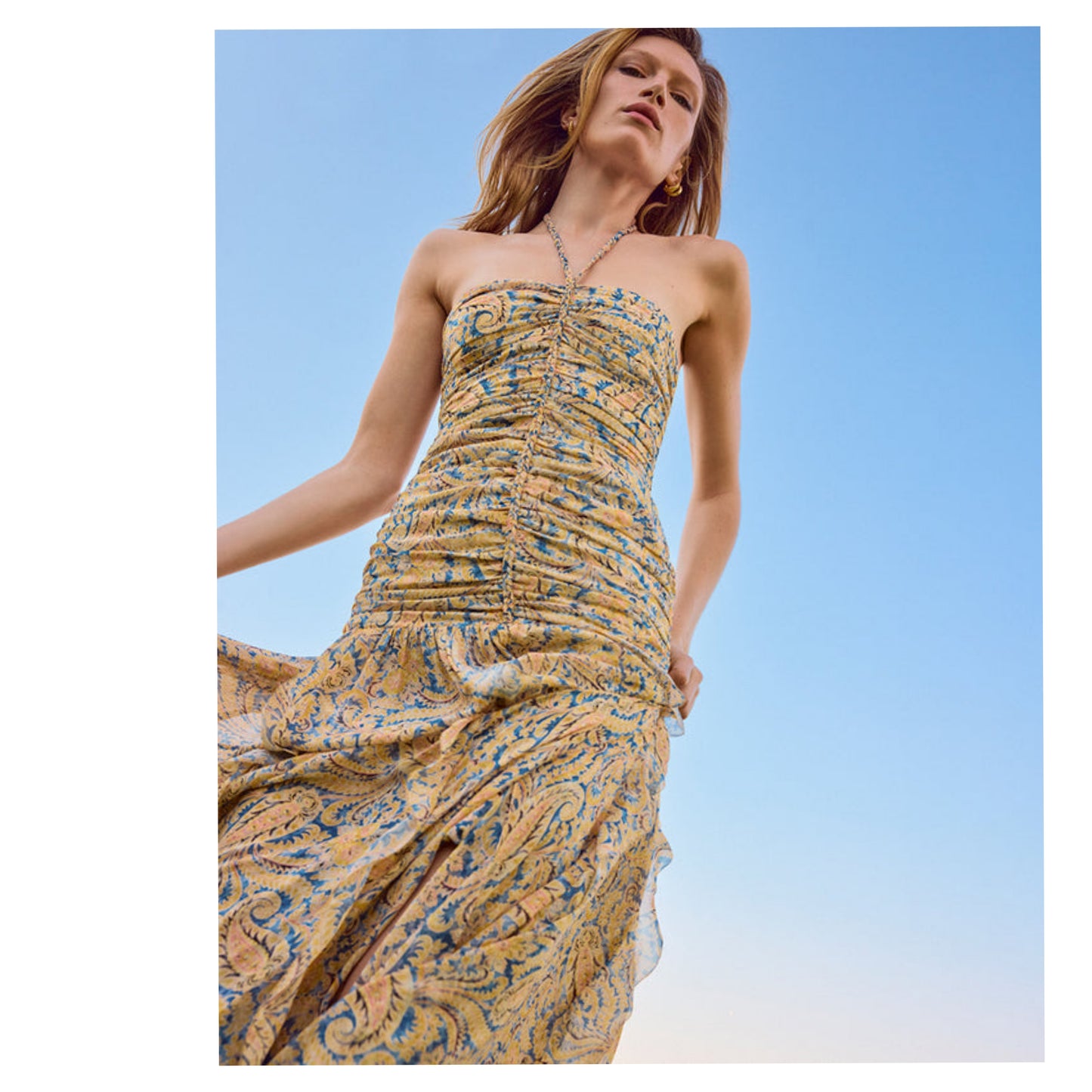 NWT! VERONICA BEARD Lucine paisley silk maxi dress sz XS