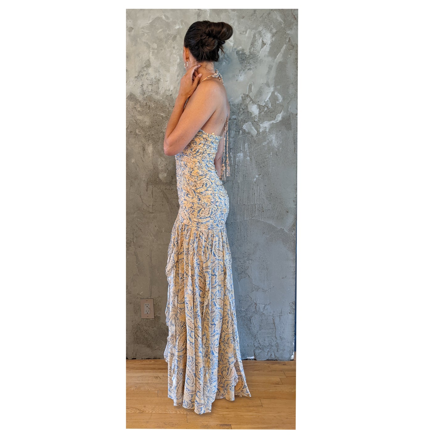 NWT! VERONICA BEARD Lucine paisley silk maxi dress sz XS