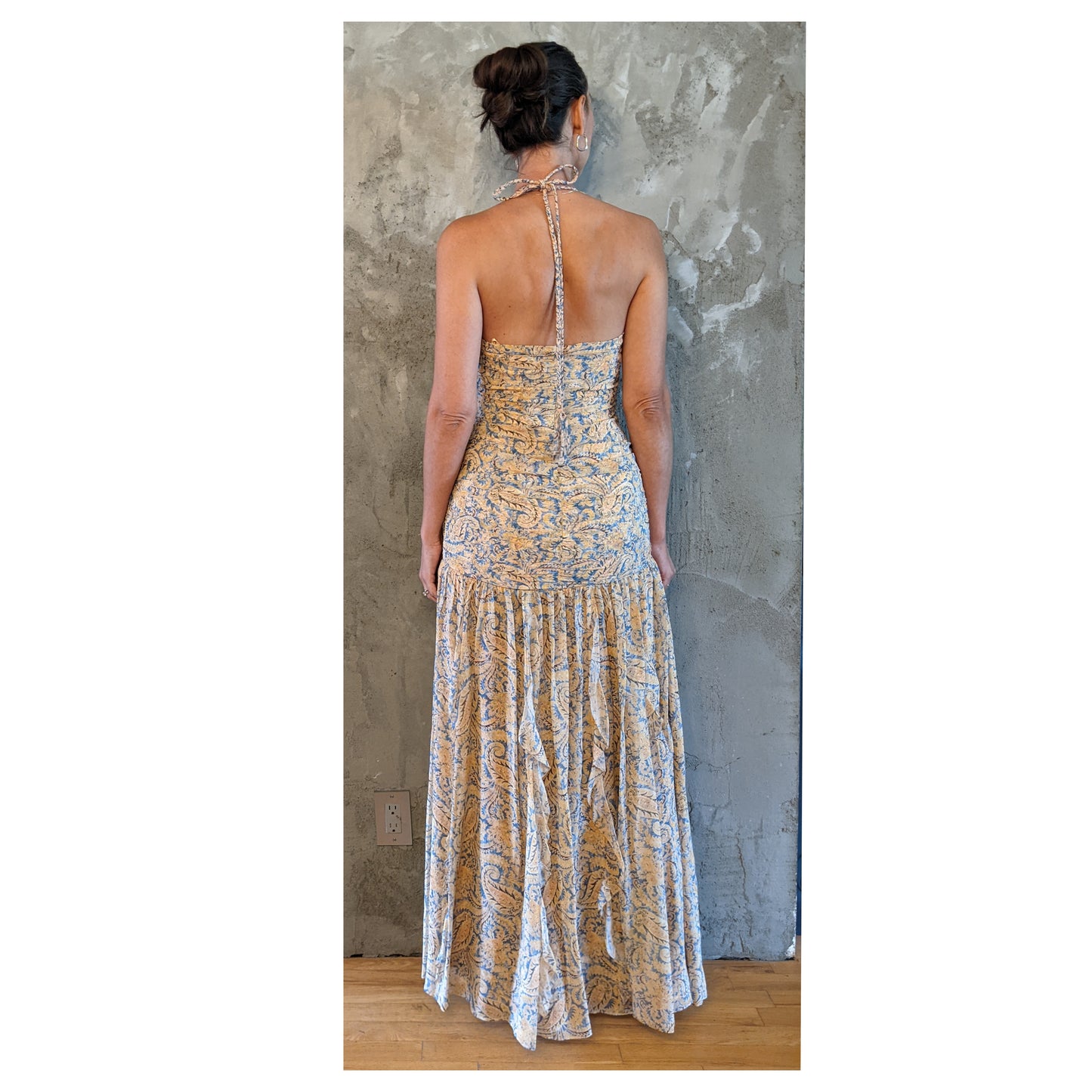 NWT! VERONICA BEARD Lucine paisley silk maxi dress sz XS