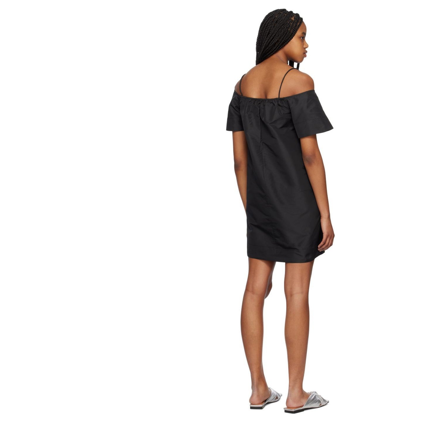 NWT! GANNI
Black Straight Neck Minidress sz 36 (fits M)
