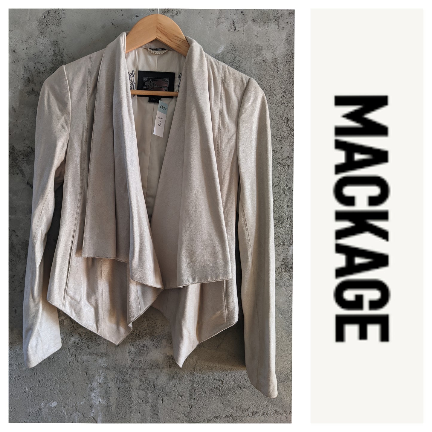 Mackage lamb leather jacket sz XS