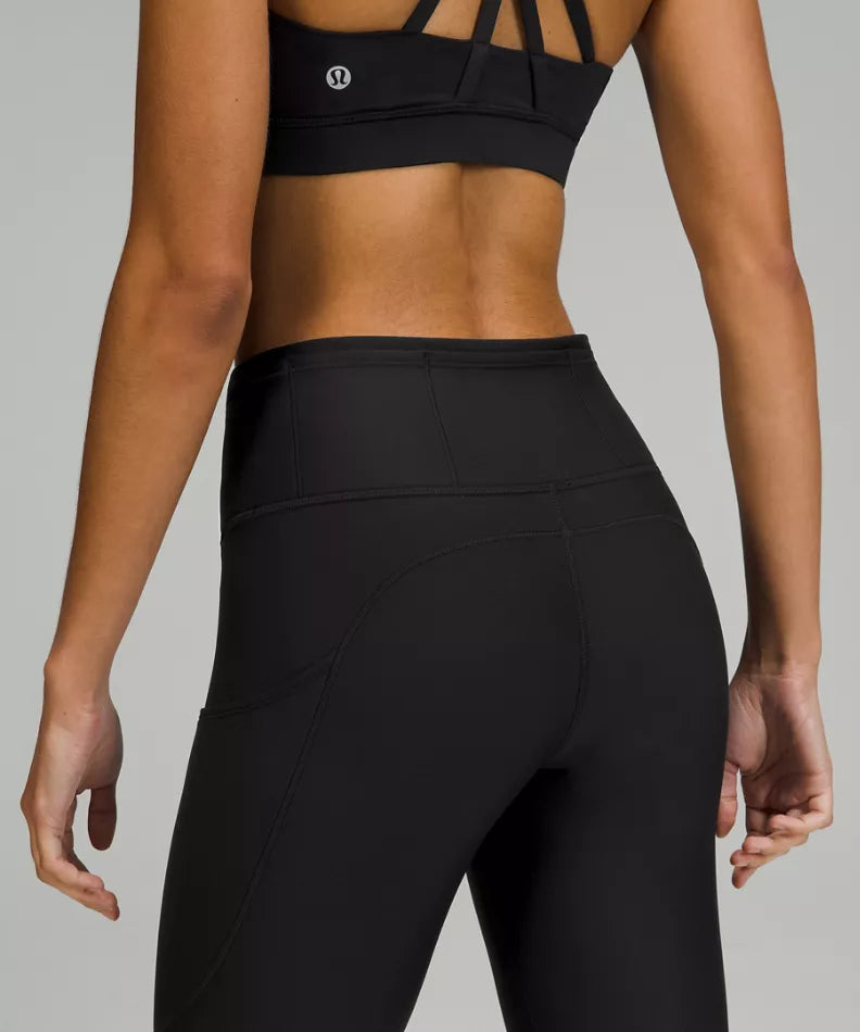 LULULEMON Fast and Free Reflective High-Rise Crop sz 4