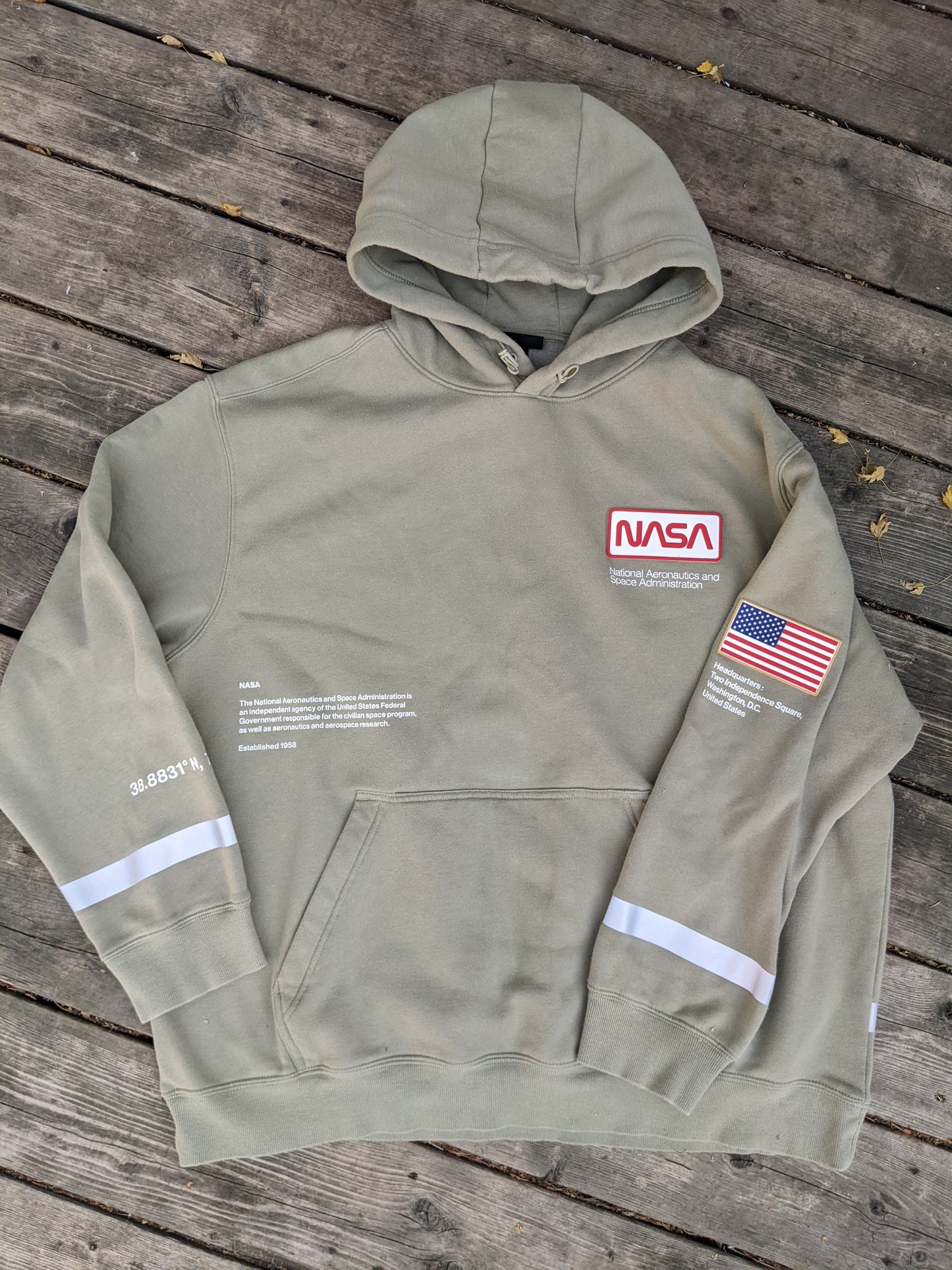 H&M NASA Relaxed Fit Hoodie sz XXL
