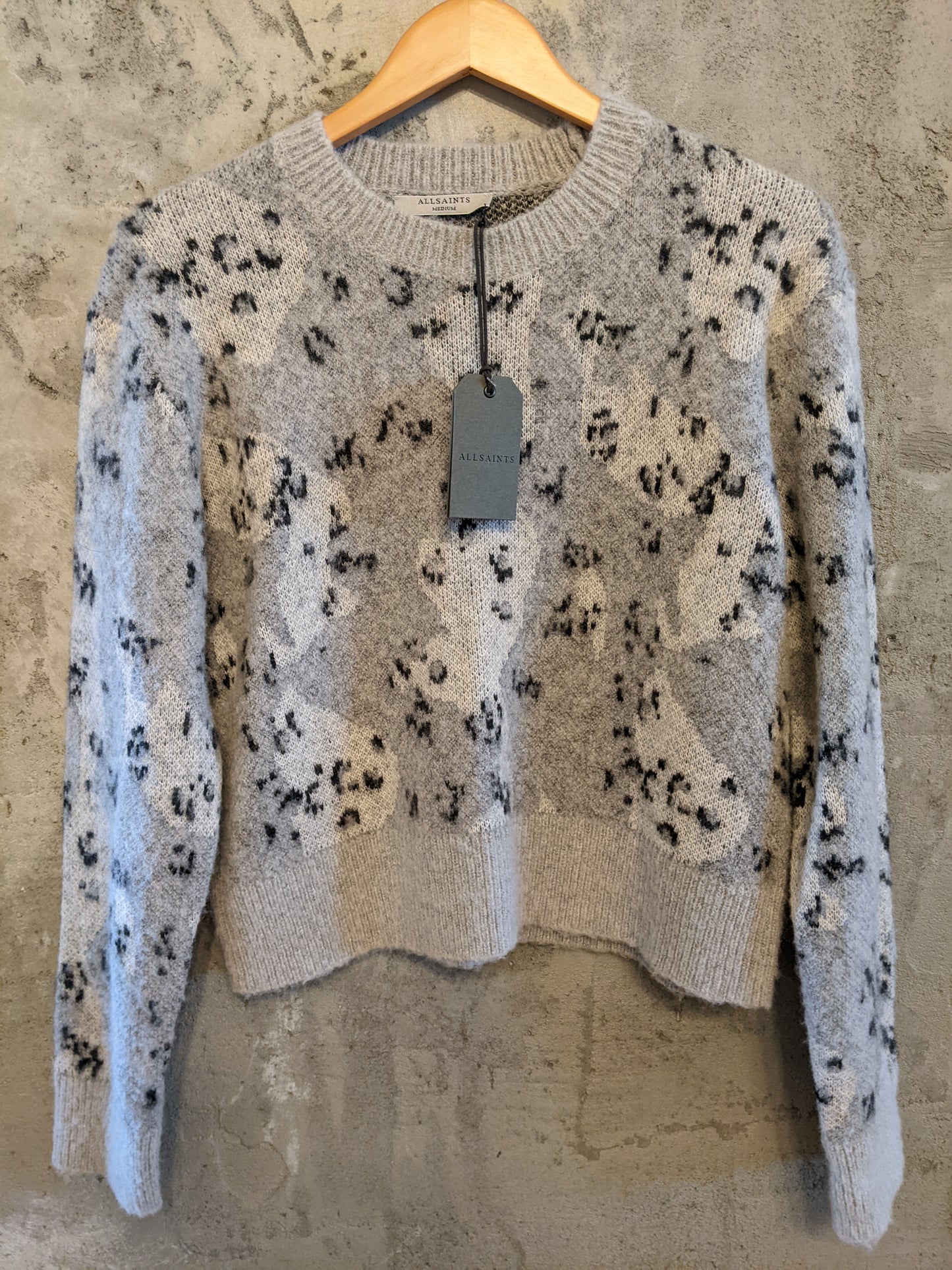 NWT!! All Saints Asko knitted jumper sz M