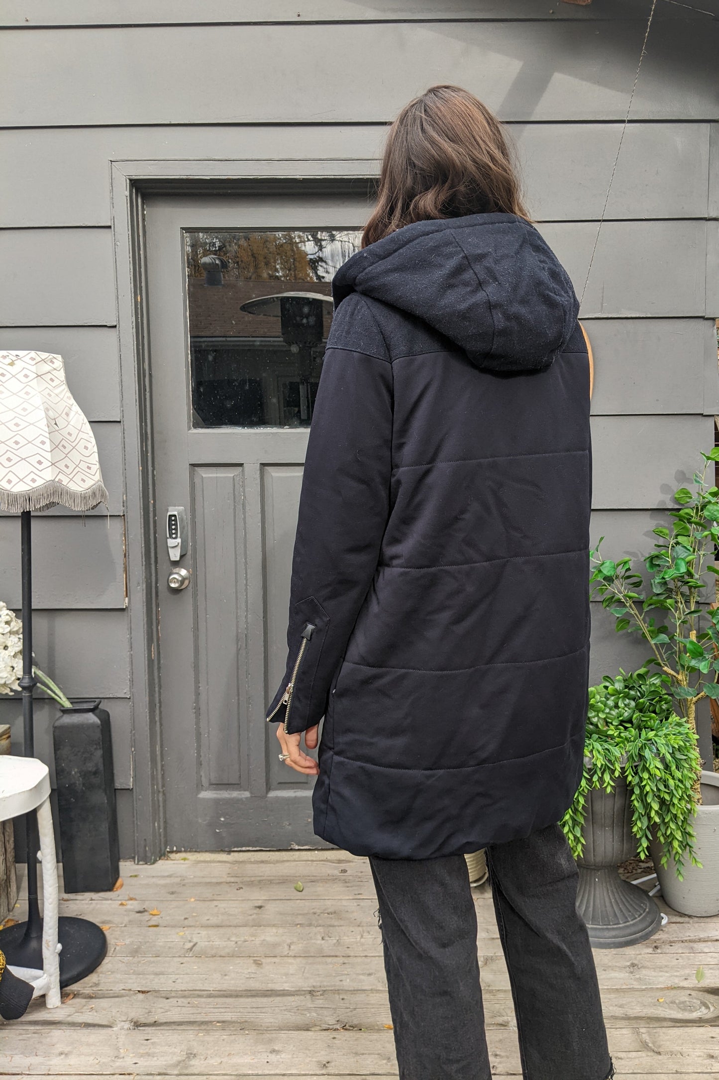 Minimum Algerine navy blue Jacket sz 34.
