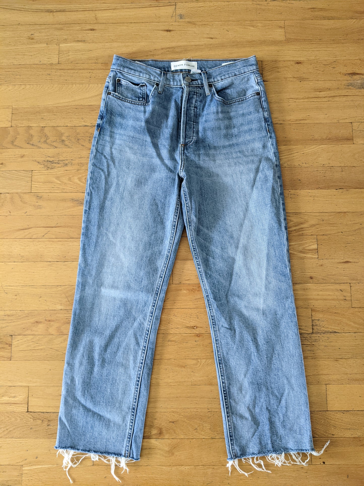 Denim Forum The Arlo High Rise Straight Jean sz 29