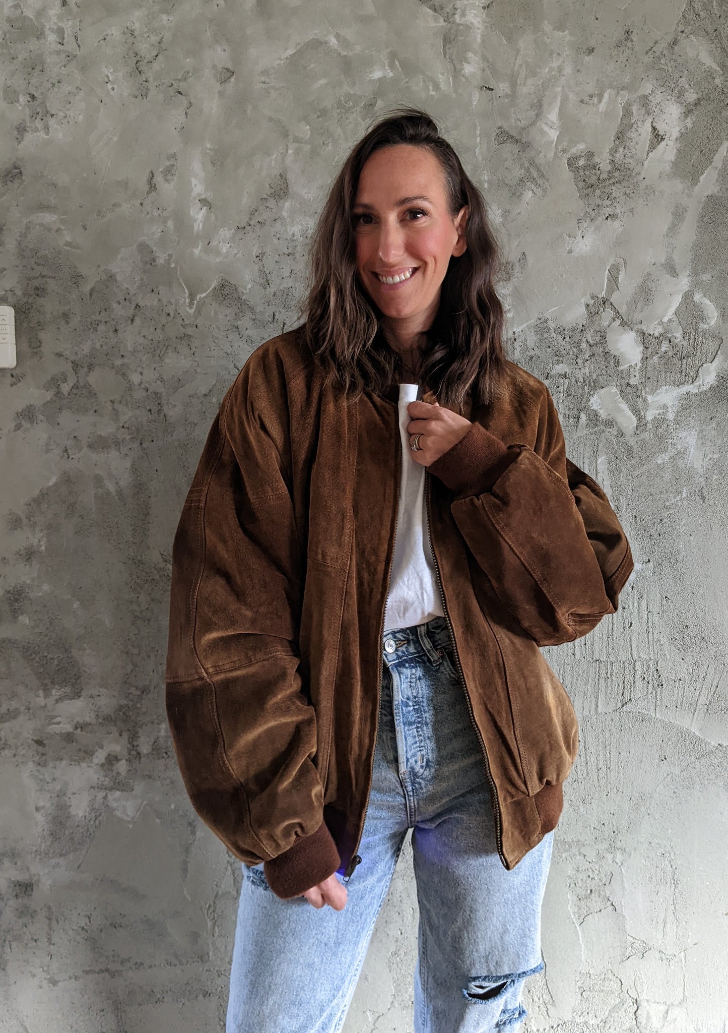 Vintage genuine suede jacket sz Lrg.