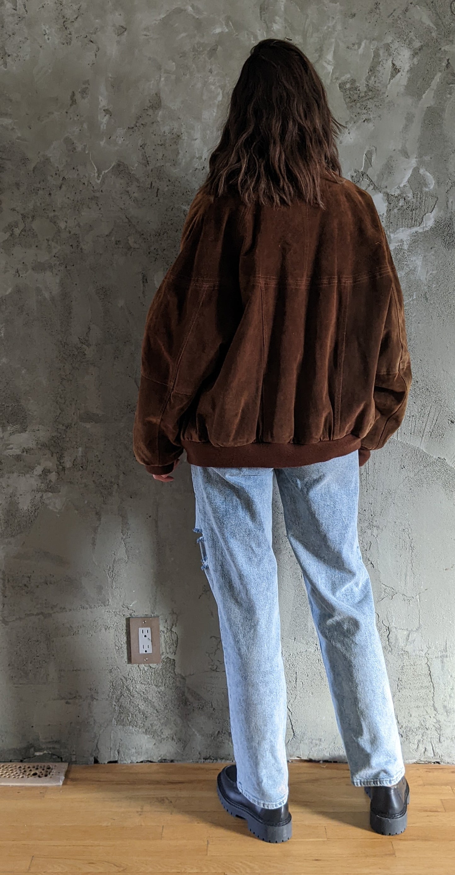Vintage genuine suede jacket sz Lrg.