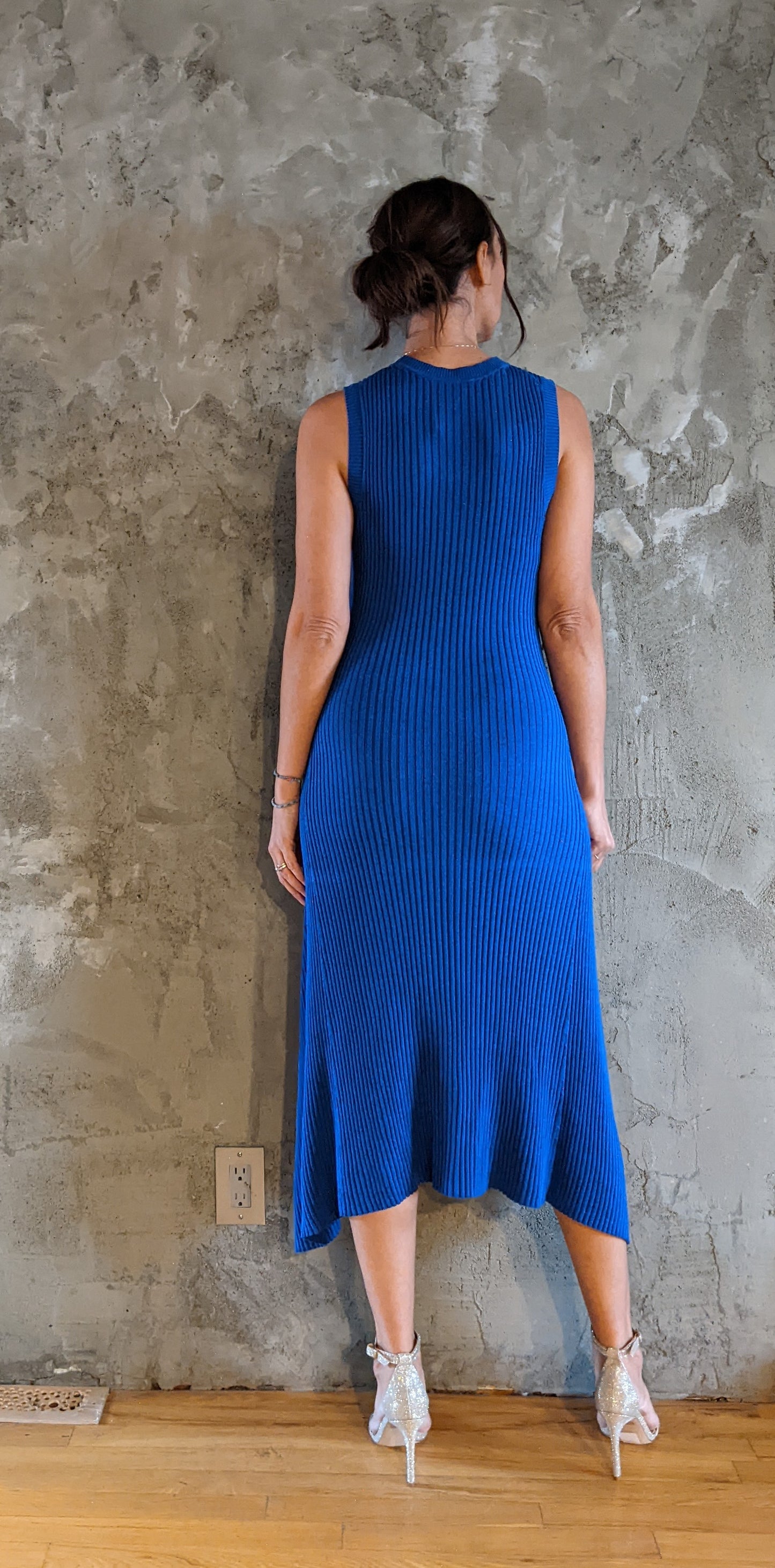 Boss Rib Knit Flenda Dress sz L