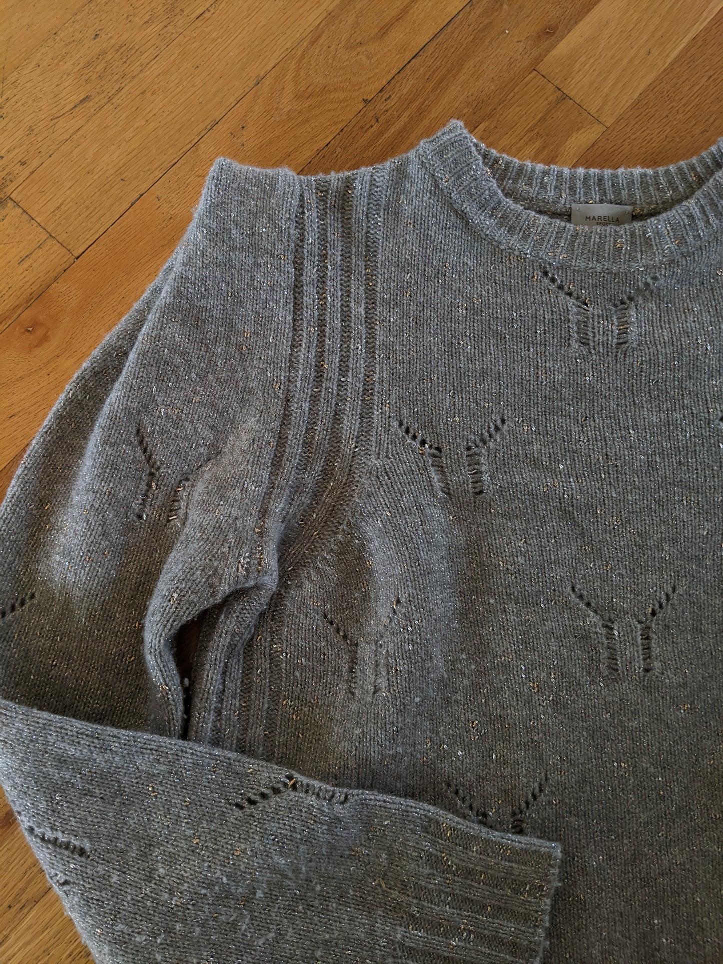 Marella Sport Sweater with Metallic Threading sz S-M
