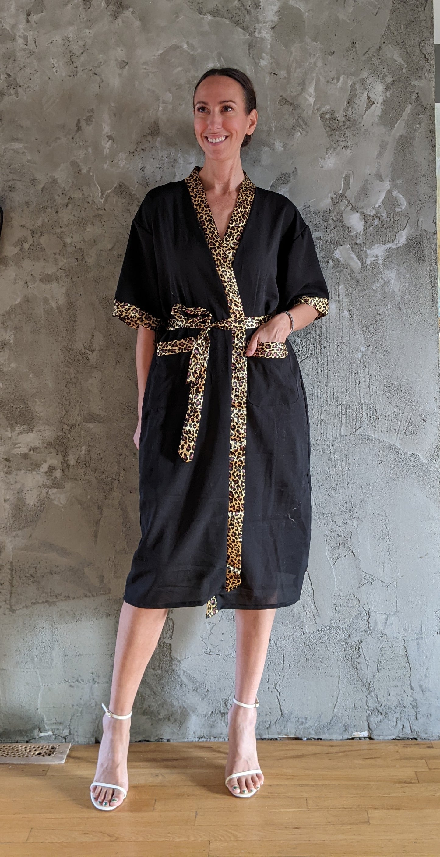 NWT! Matching camisole pajama dress and robe size M.