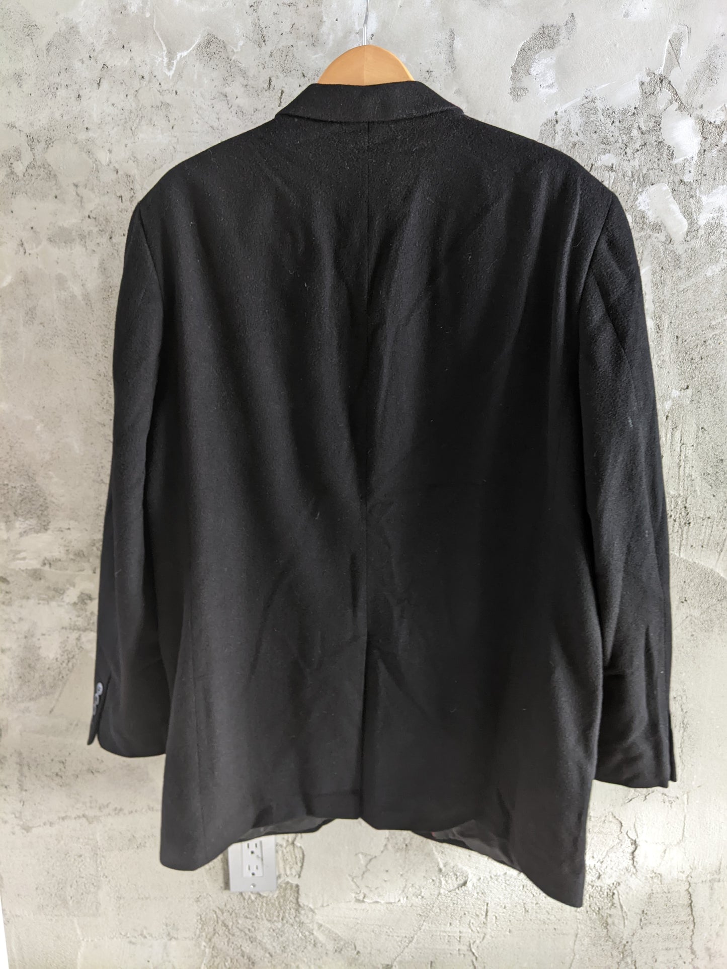 Gardena black 100% cashmere jacket sz 46L