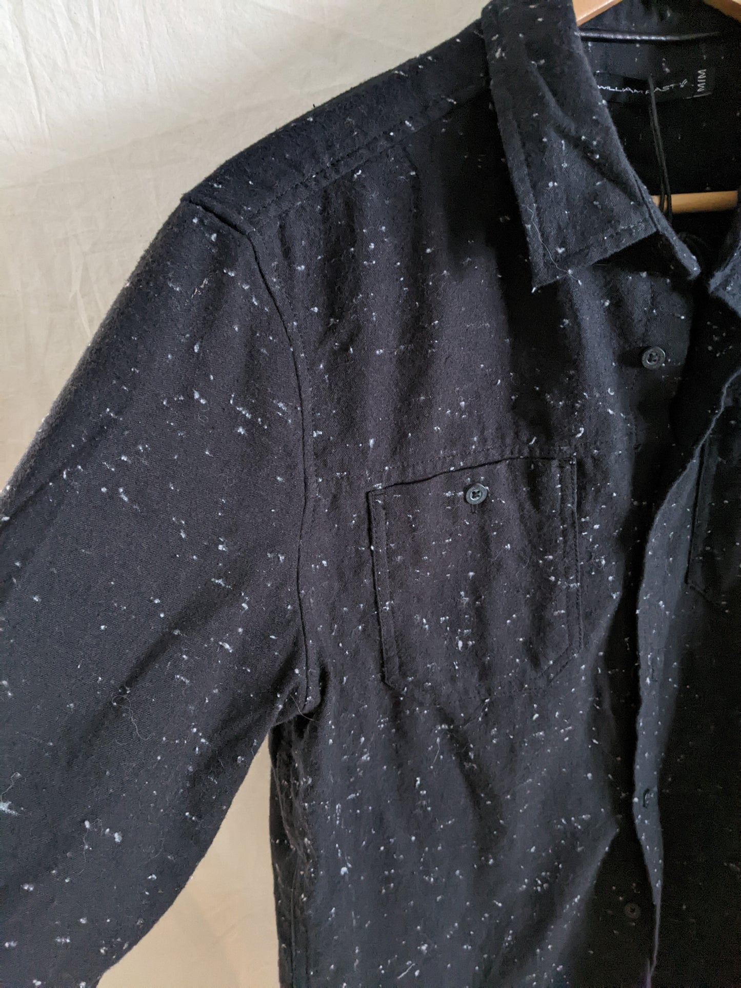 NWT! William Rast speckled button up sz M