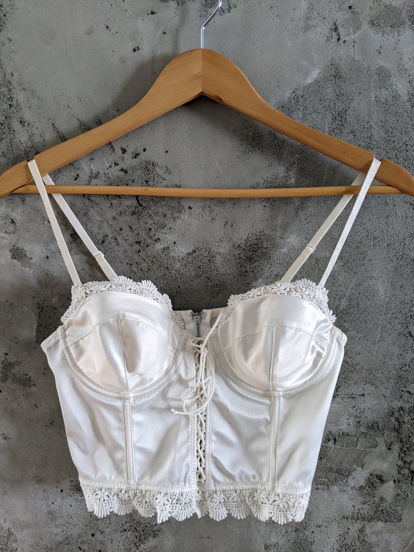 White corset top. Fits like 4/6