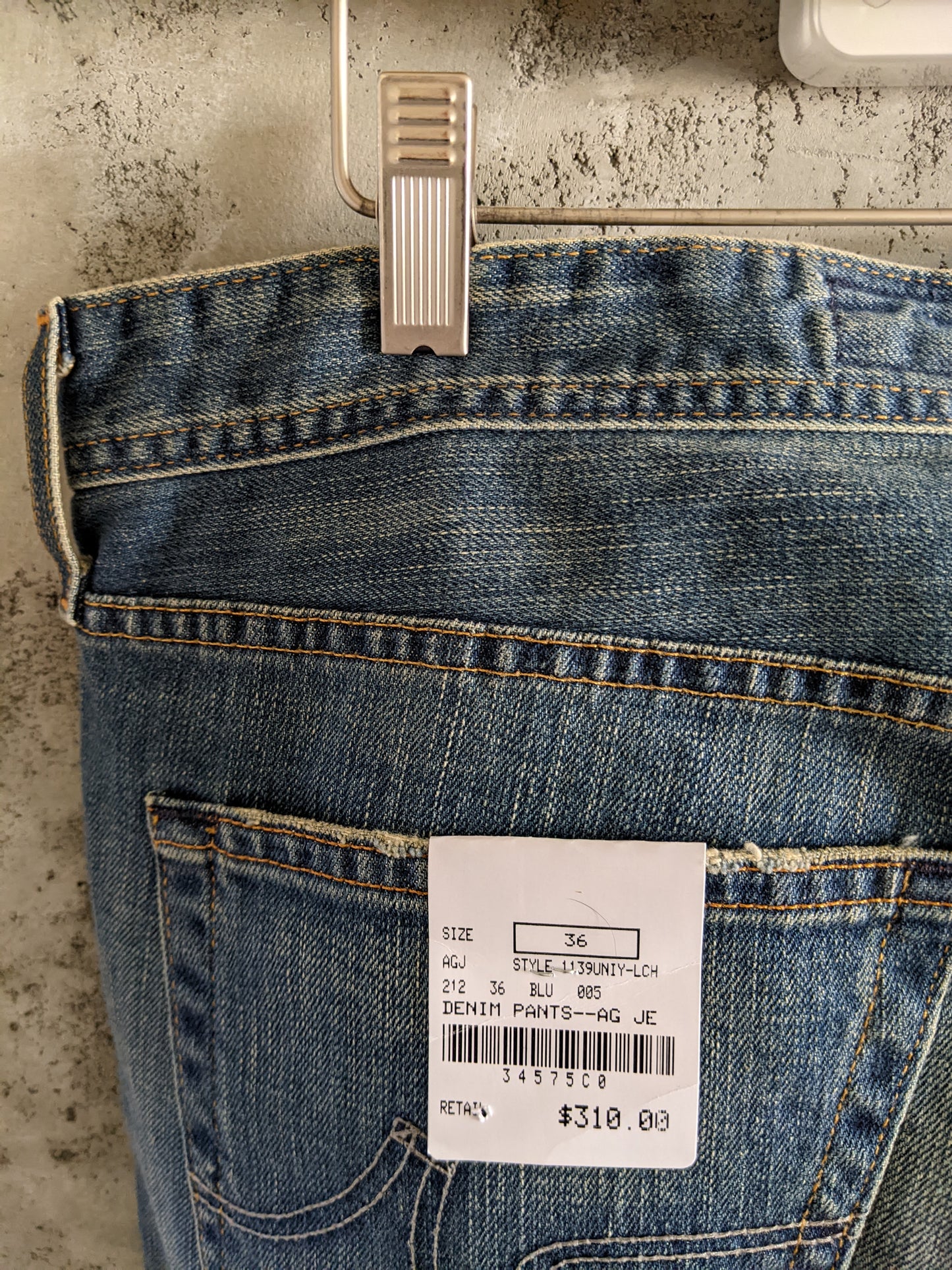 NWT!! AG Adriano Goldschmidt "The Dylan Slim Skinny" sz 36