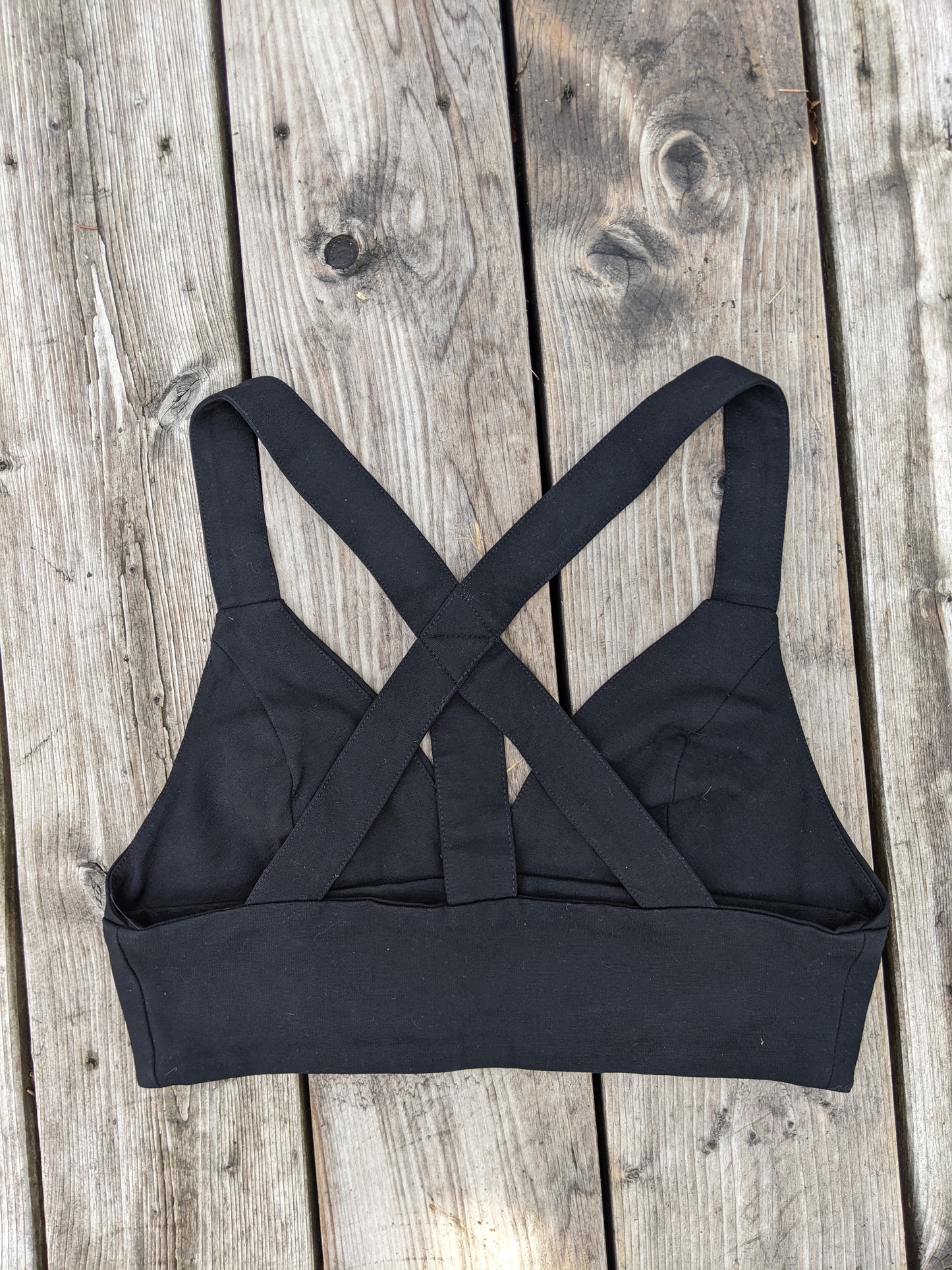 Signature8 black Bra top Sz Lrg