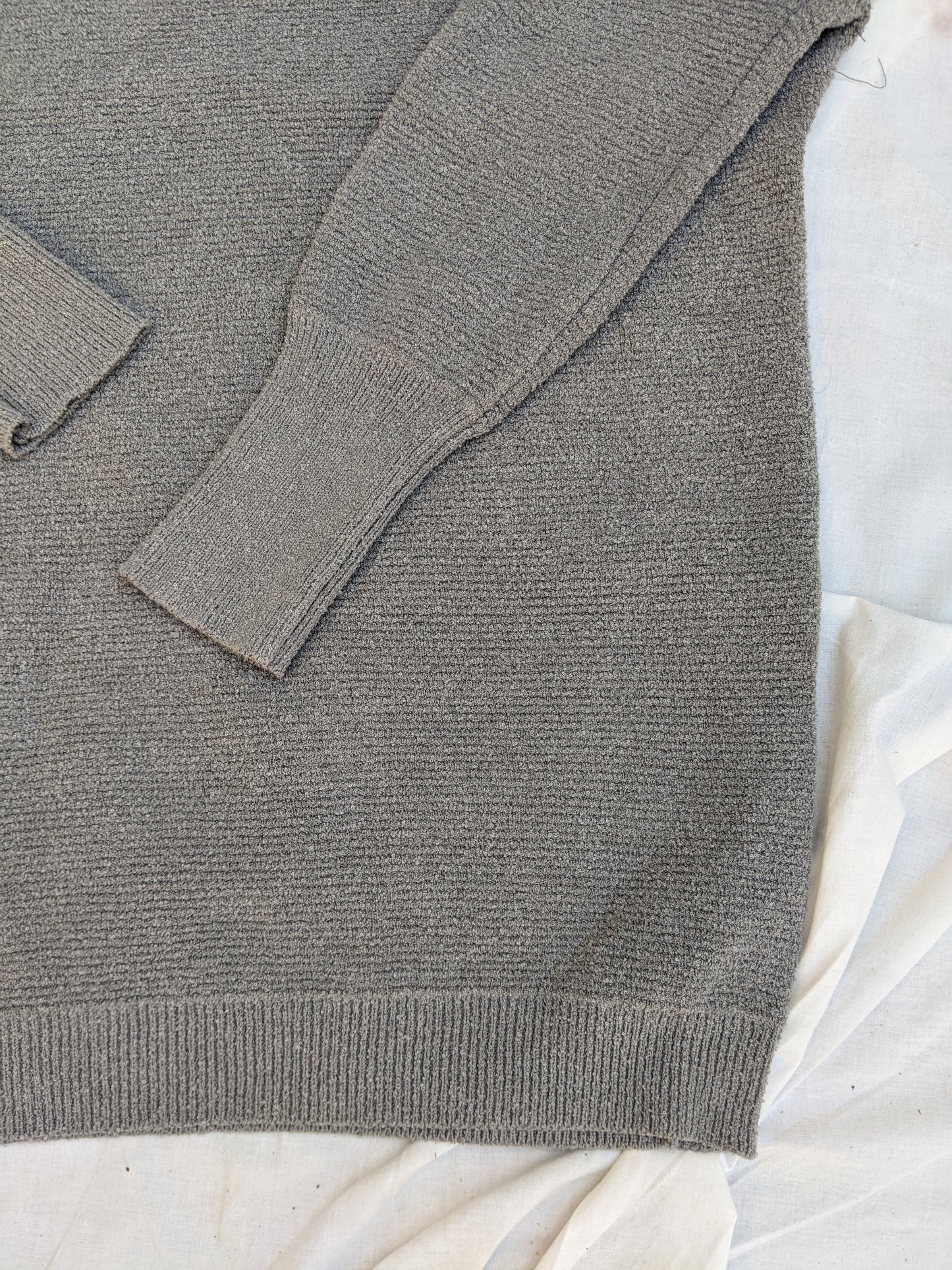 Devoted grey ottoman ribbed slouchy sweater sz M