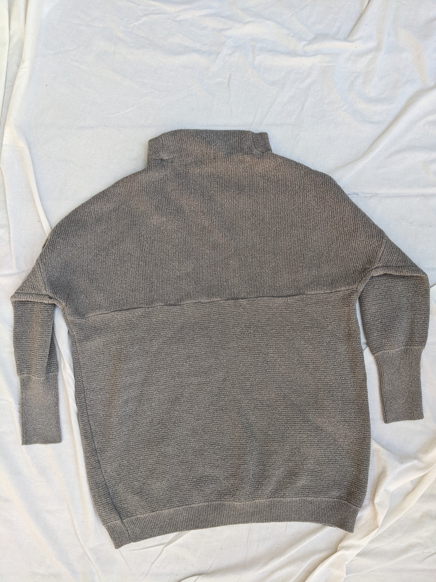 Devoted grey ottoman ribbed slouchy sweater sz M