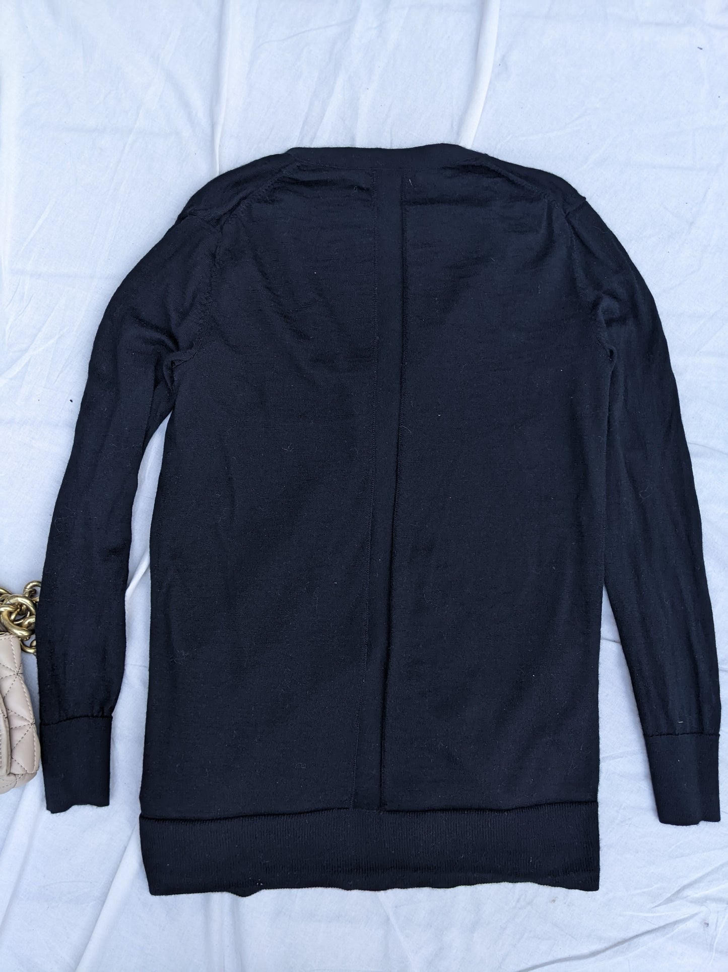 Banana Republic 100% merino wool black cardigan sz XS
