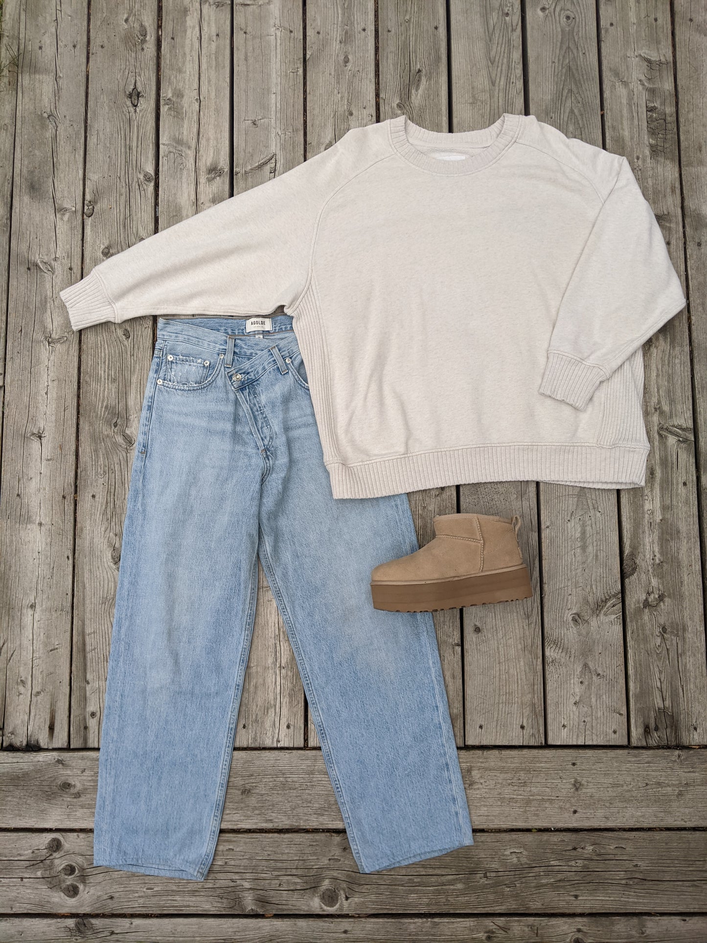 Aerie oversized crewneck sweatshirt sz Lrg