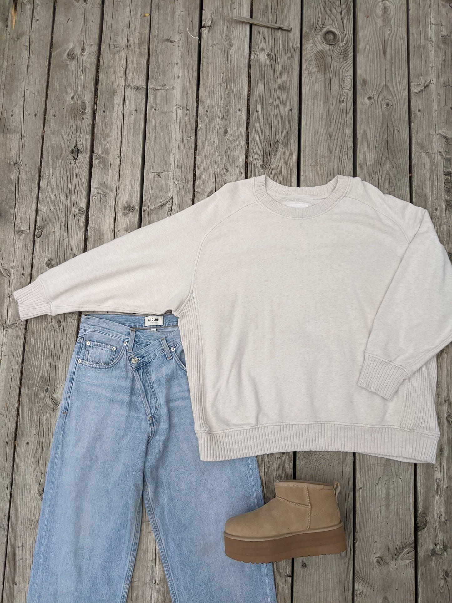 Aerie oversized crewneck sweatshirt sz Lrg