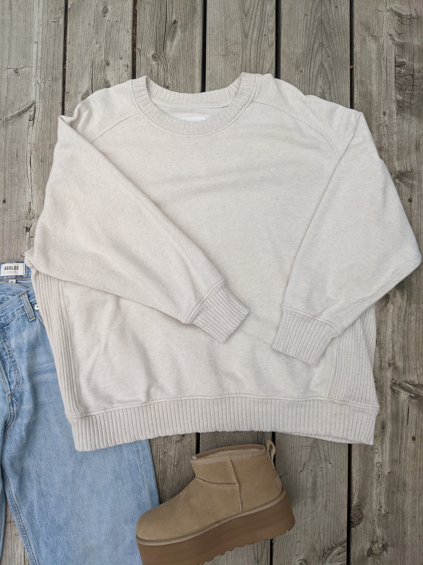 Aerie oversized crewneck sweatshirt sz Lrg