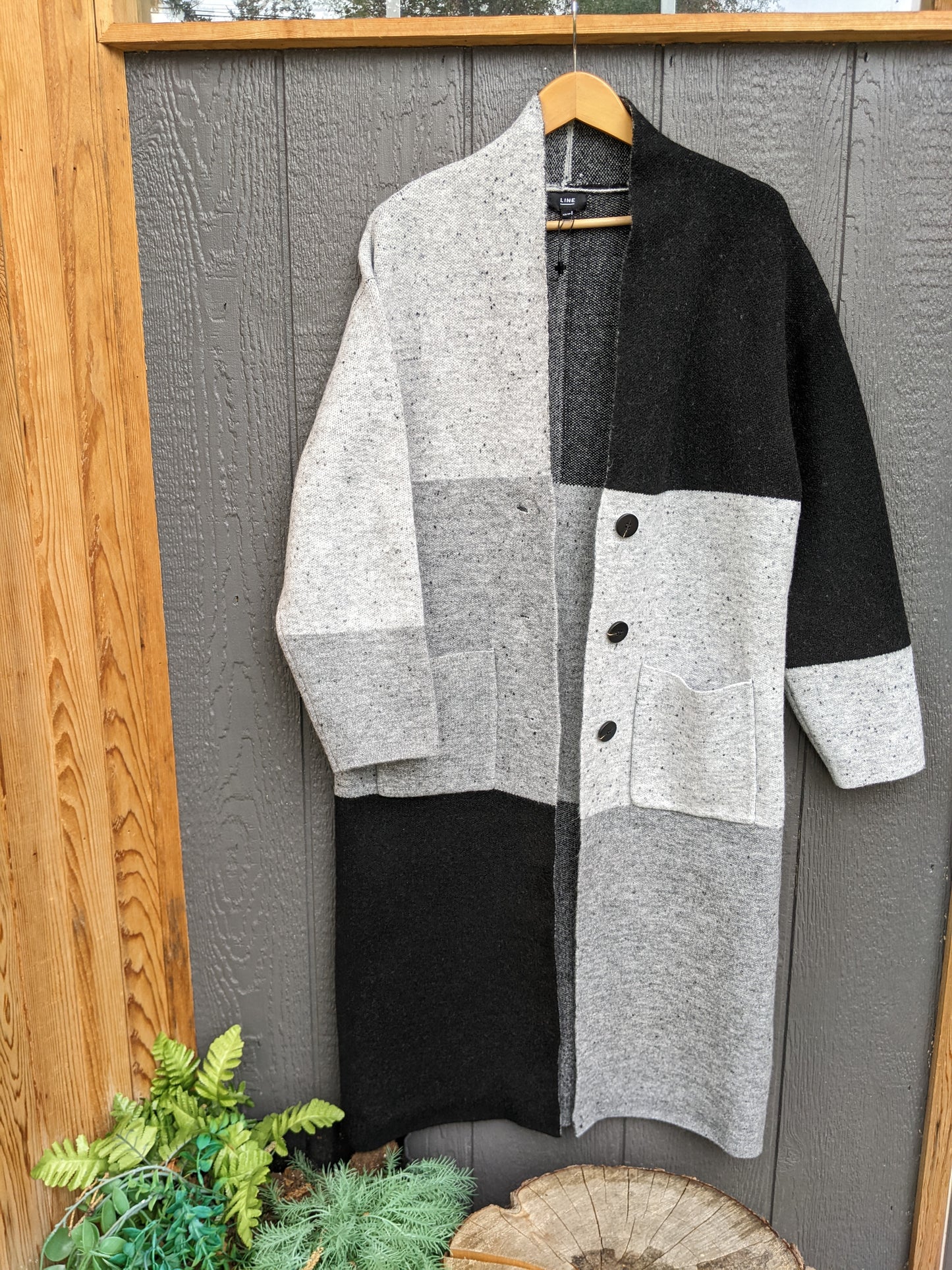 Holt Renfrew LINE Jetta Oversized Knit Jacket Fits XS-Lrg.