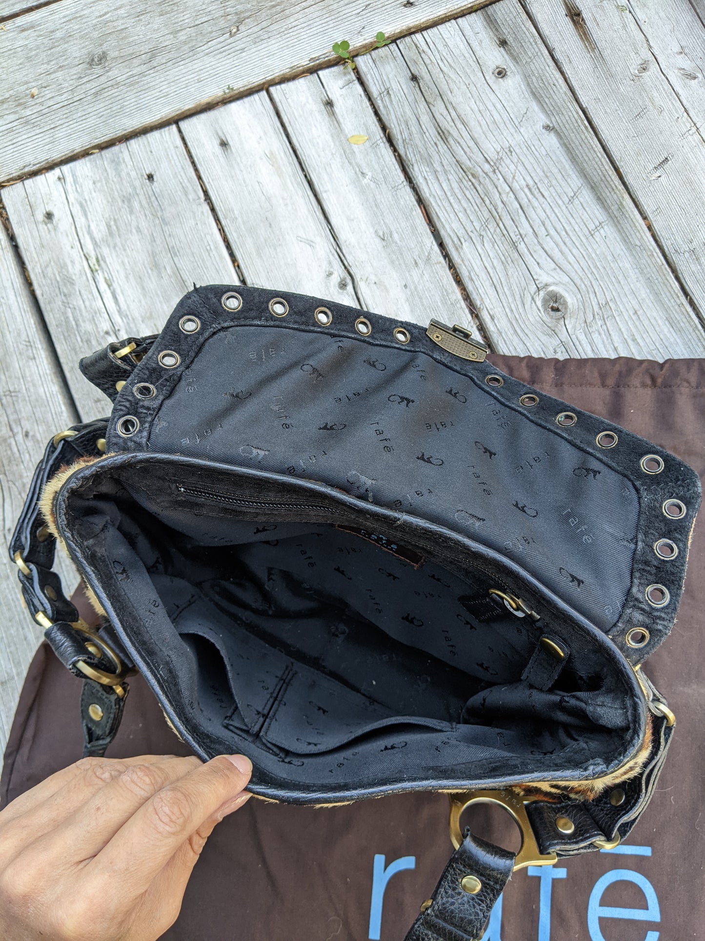 Rafe pony hair purse