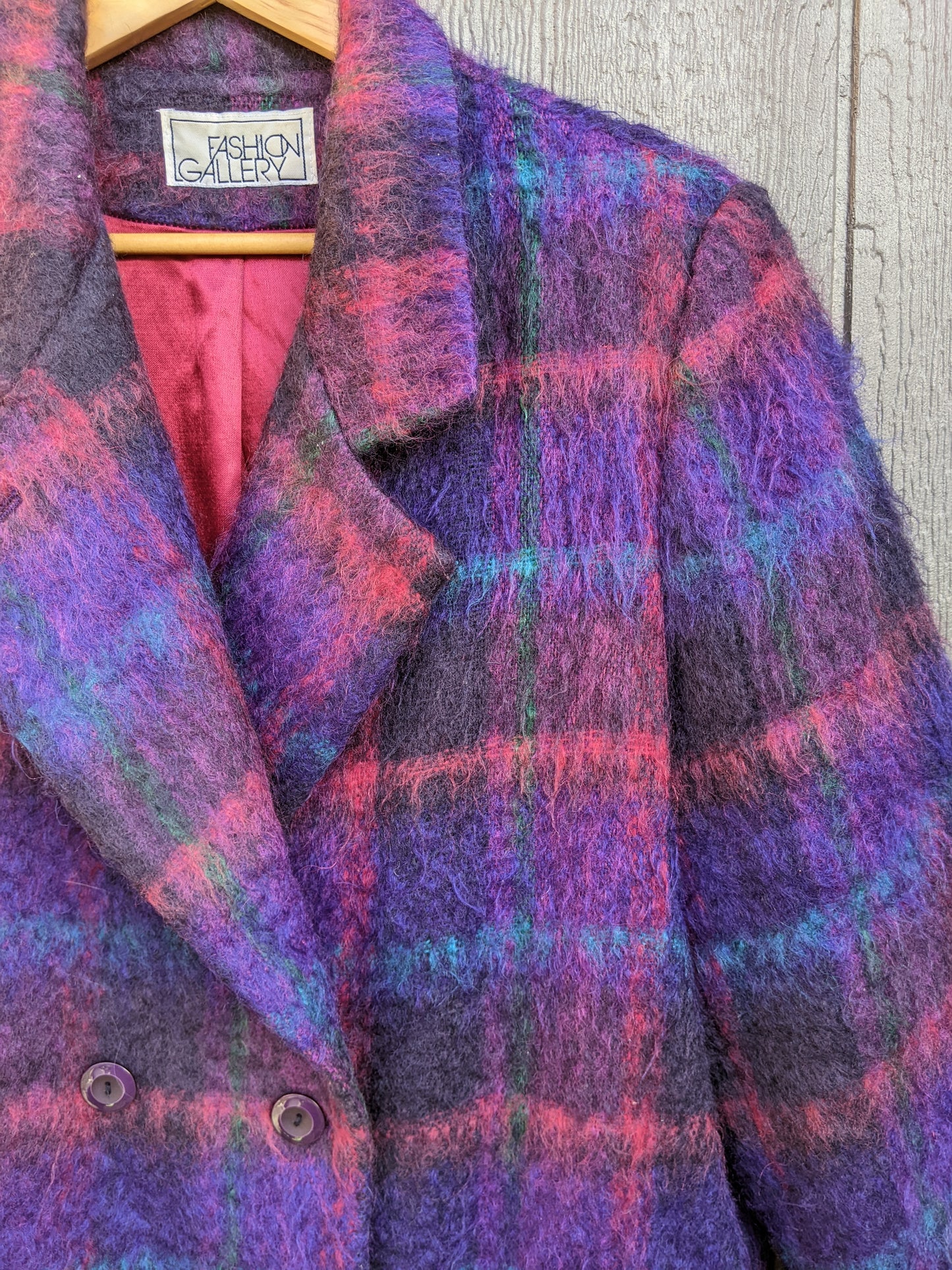 Vintage mohair and wool blend jacket. Lined. Fits like XL