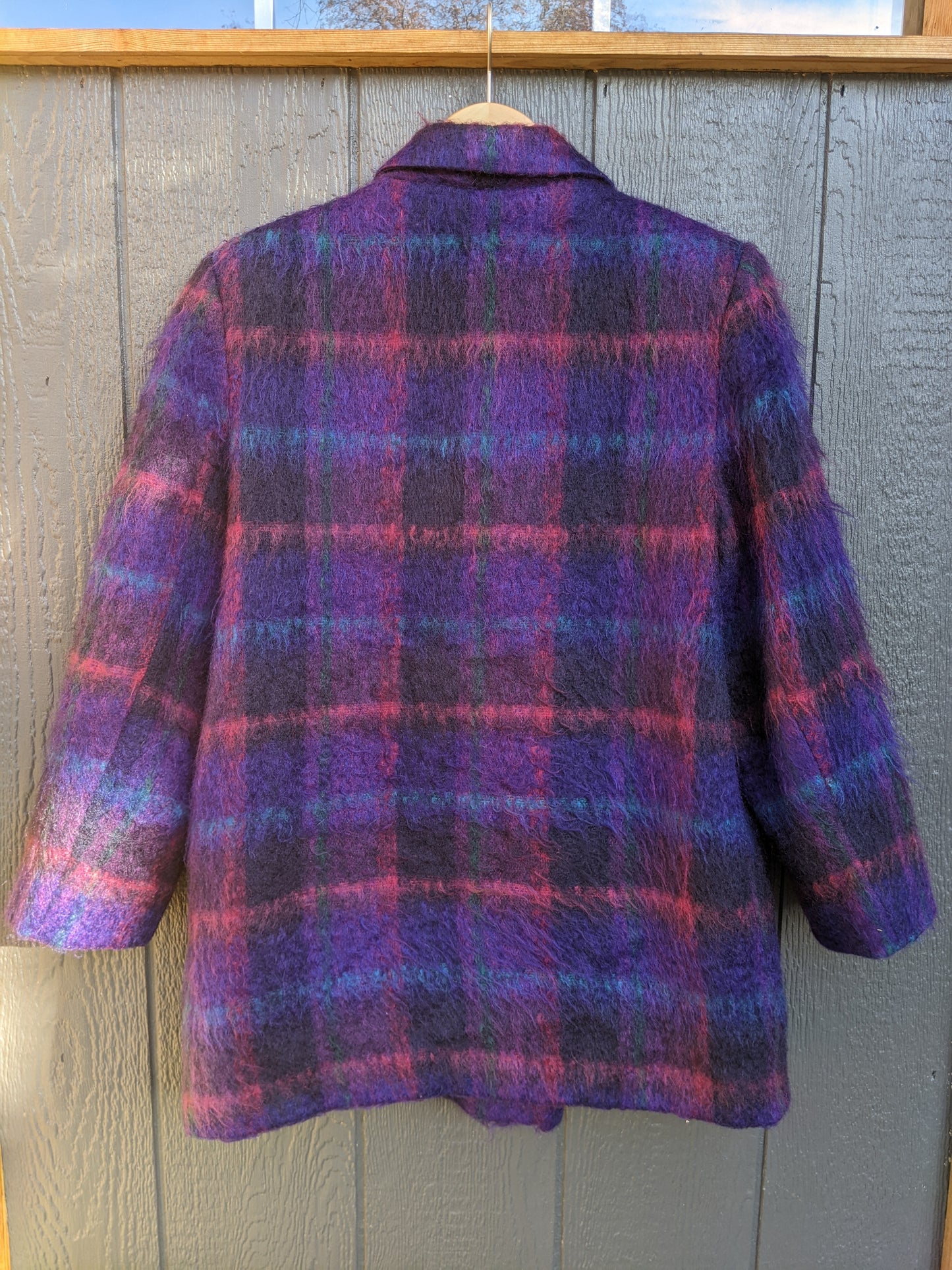 Vintage mohair and wool blend jacket. Lined. Fits like XL