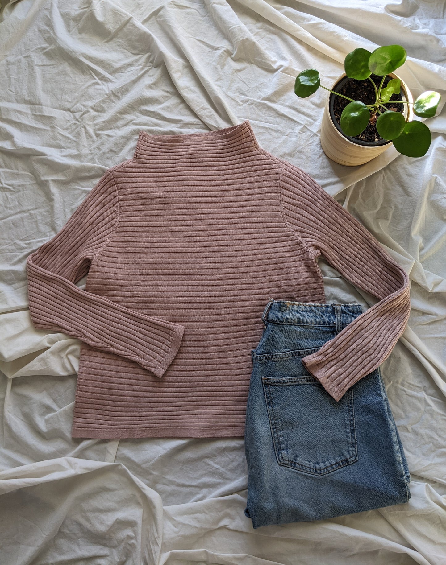 EILEEN FISHER ribbed sweater sz xs.