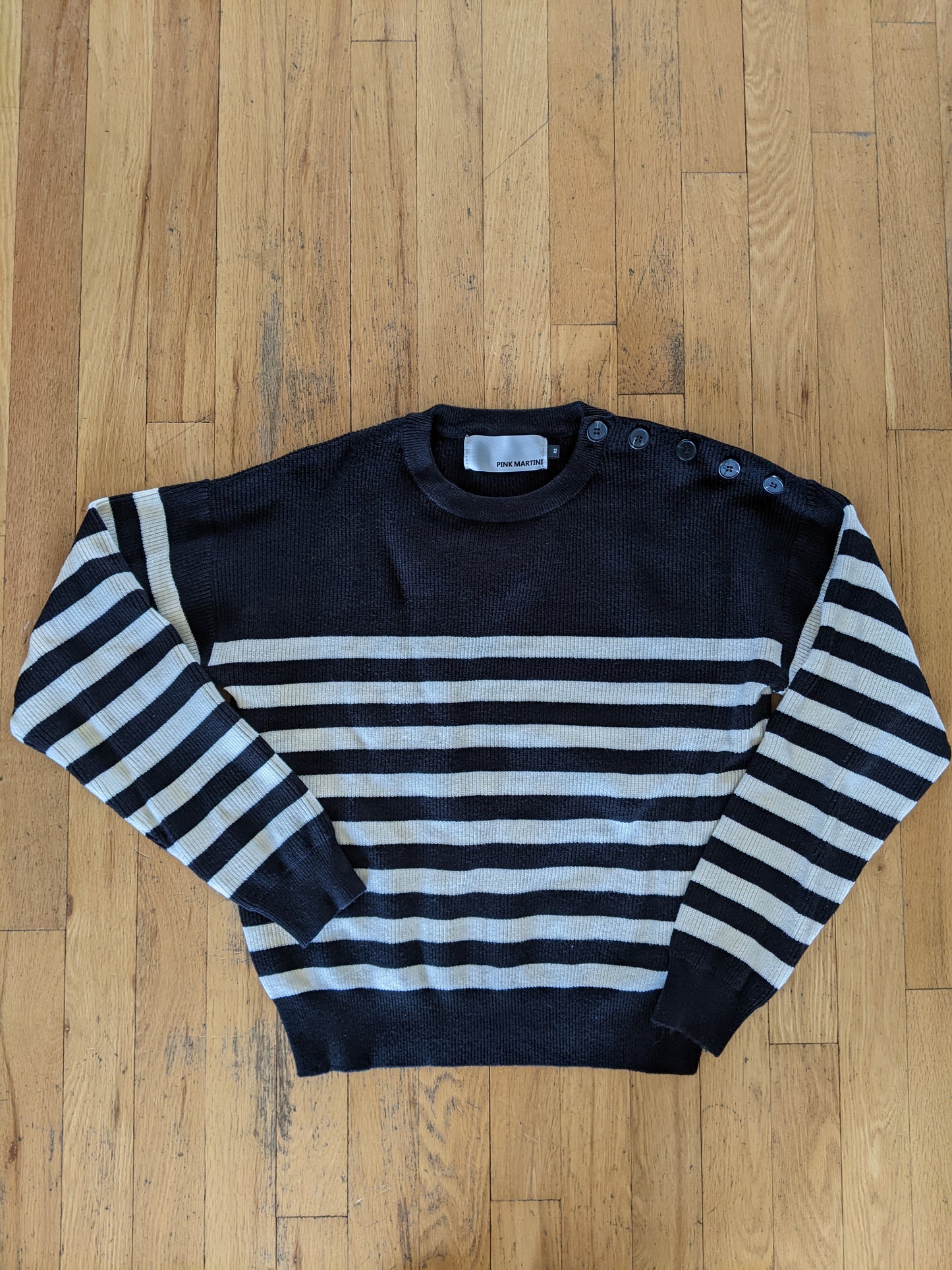 Pink Martini striped sweater sz XS