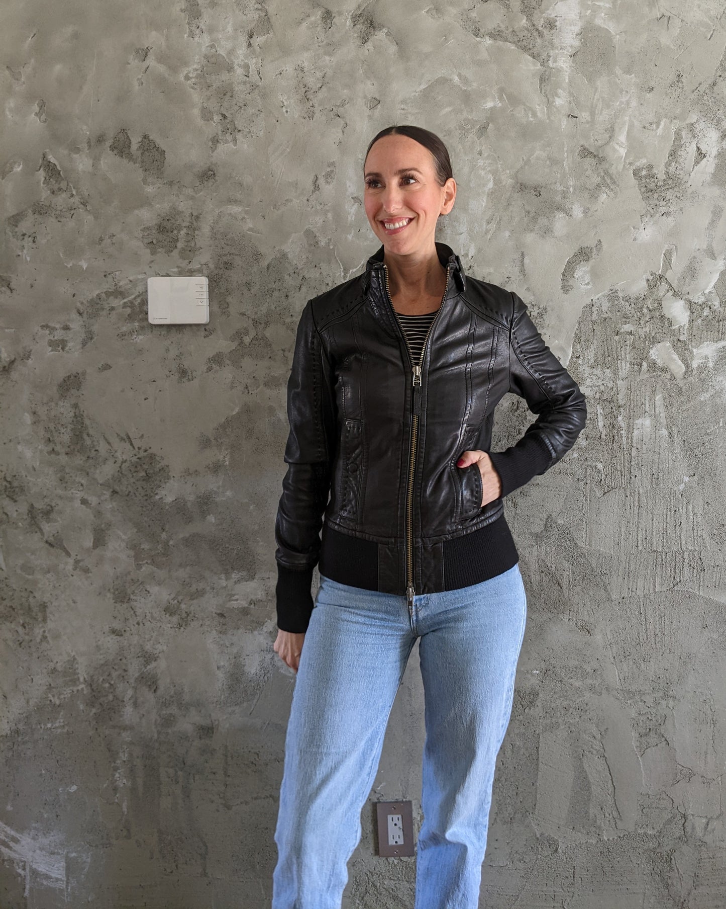 MACKAGE leather jacket sz S
