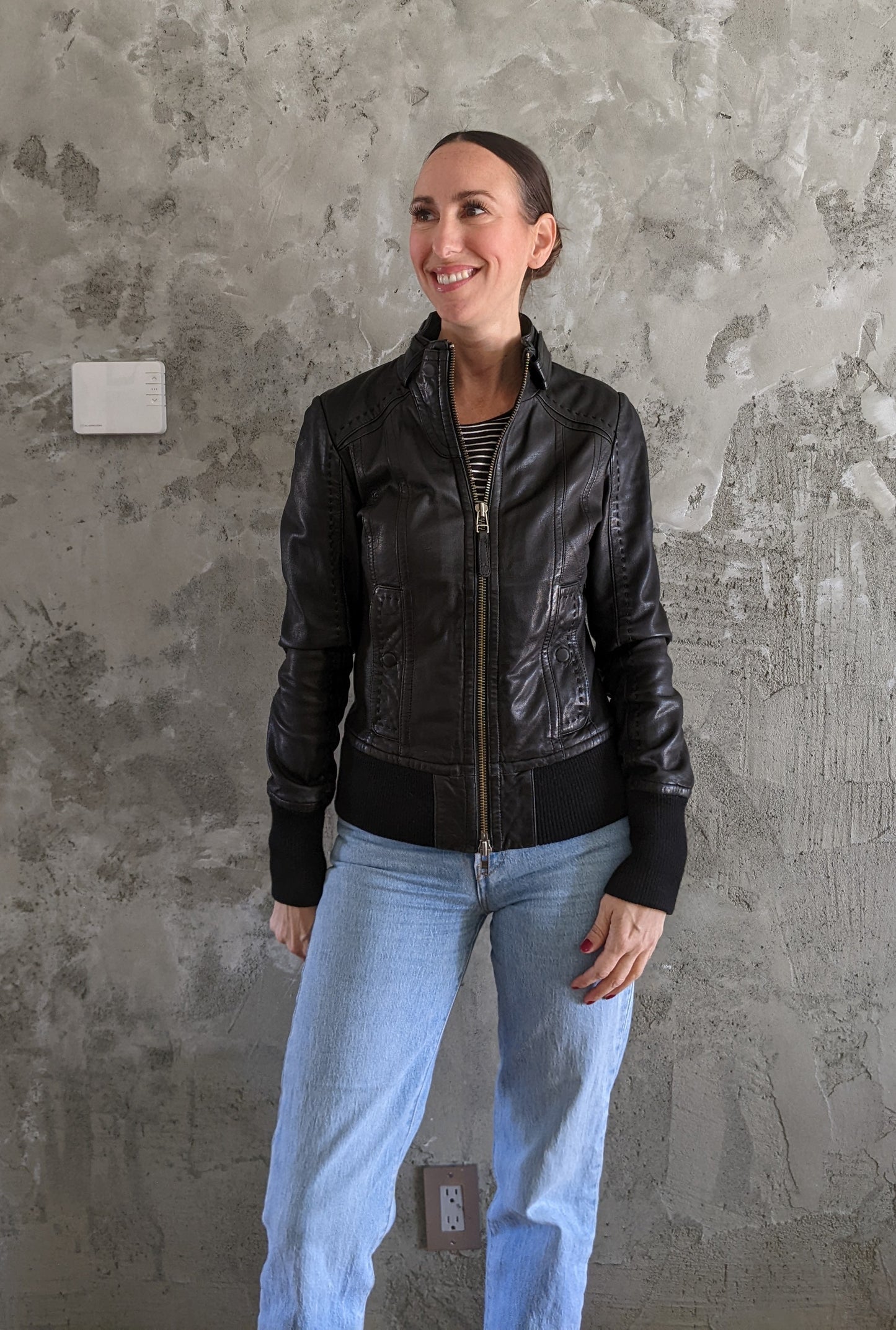 MACKAGE leather jacket sz S