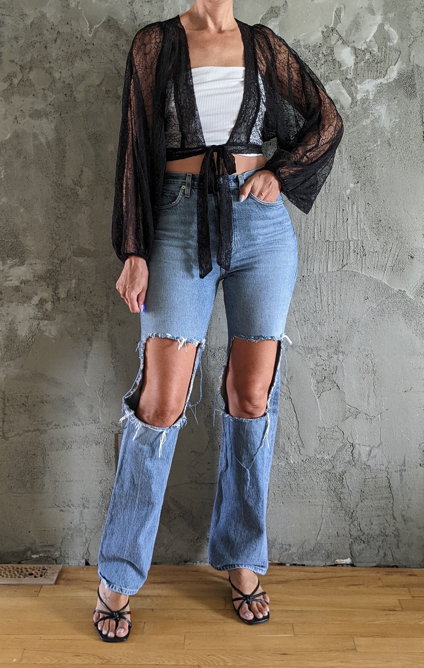 Favlux lace top sz S