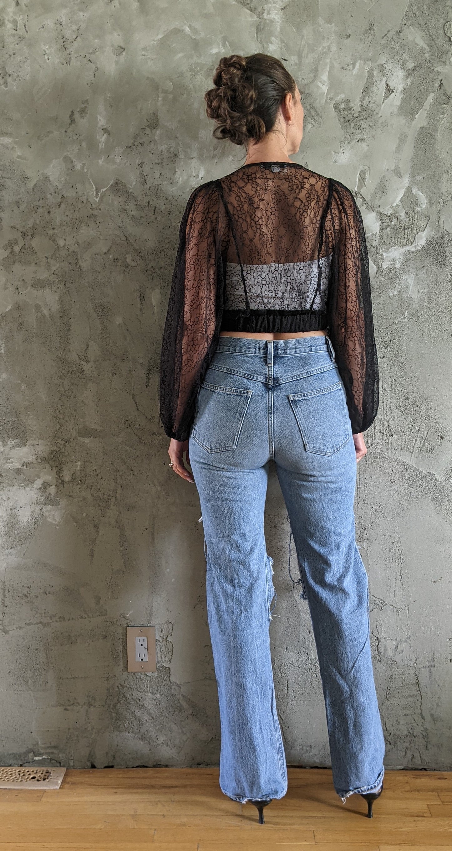 Favlux lace top sz S