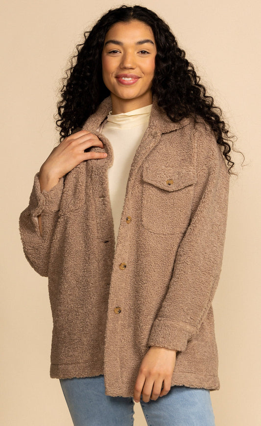 Pink Martini "Narla Teddy Jacket" sz XS