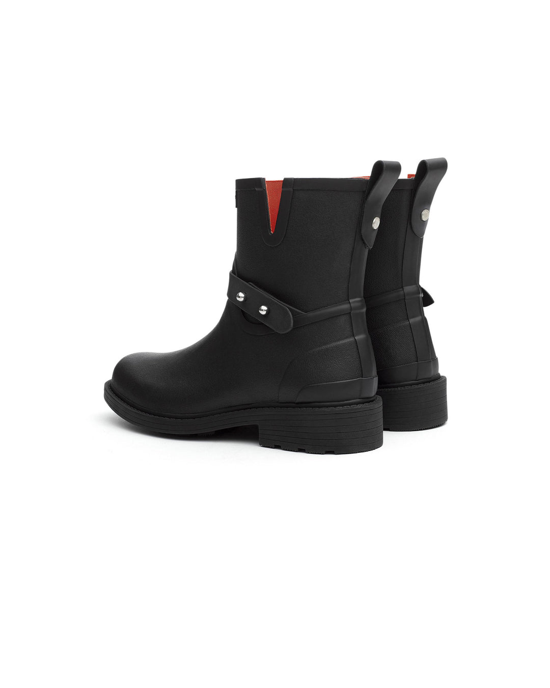 RAG & BONE Black Moto Rain Boots sz 36. Worn once!!